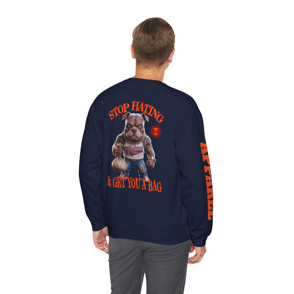 Unisex Sweatshirt Stop Hating LD&P Apparel Design