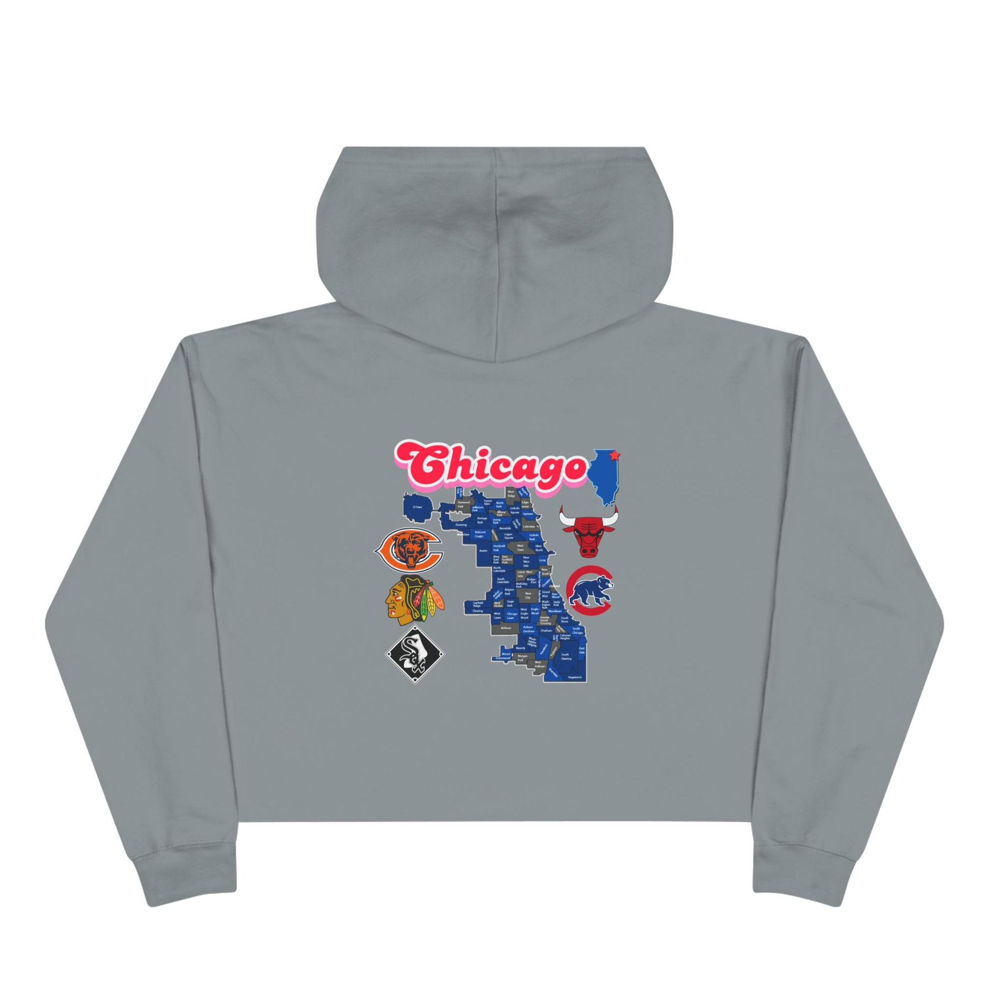 Chicago Crop Hoodie