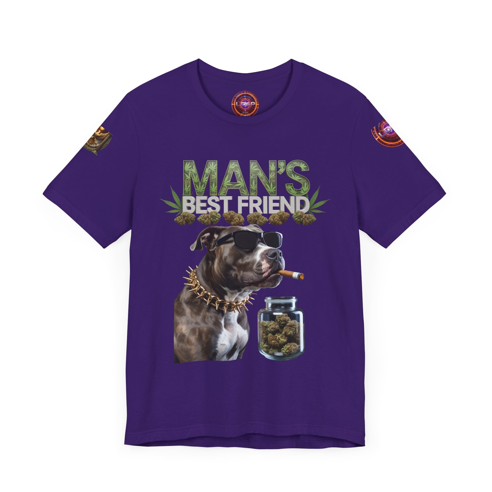 Unisex Tee Man's Best Friend Weed Design Shirt