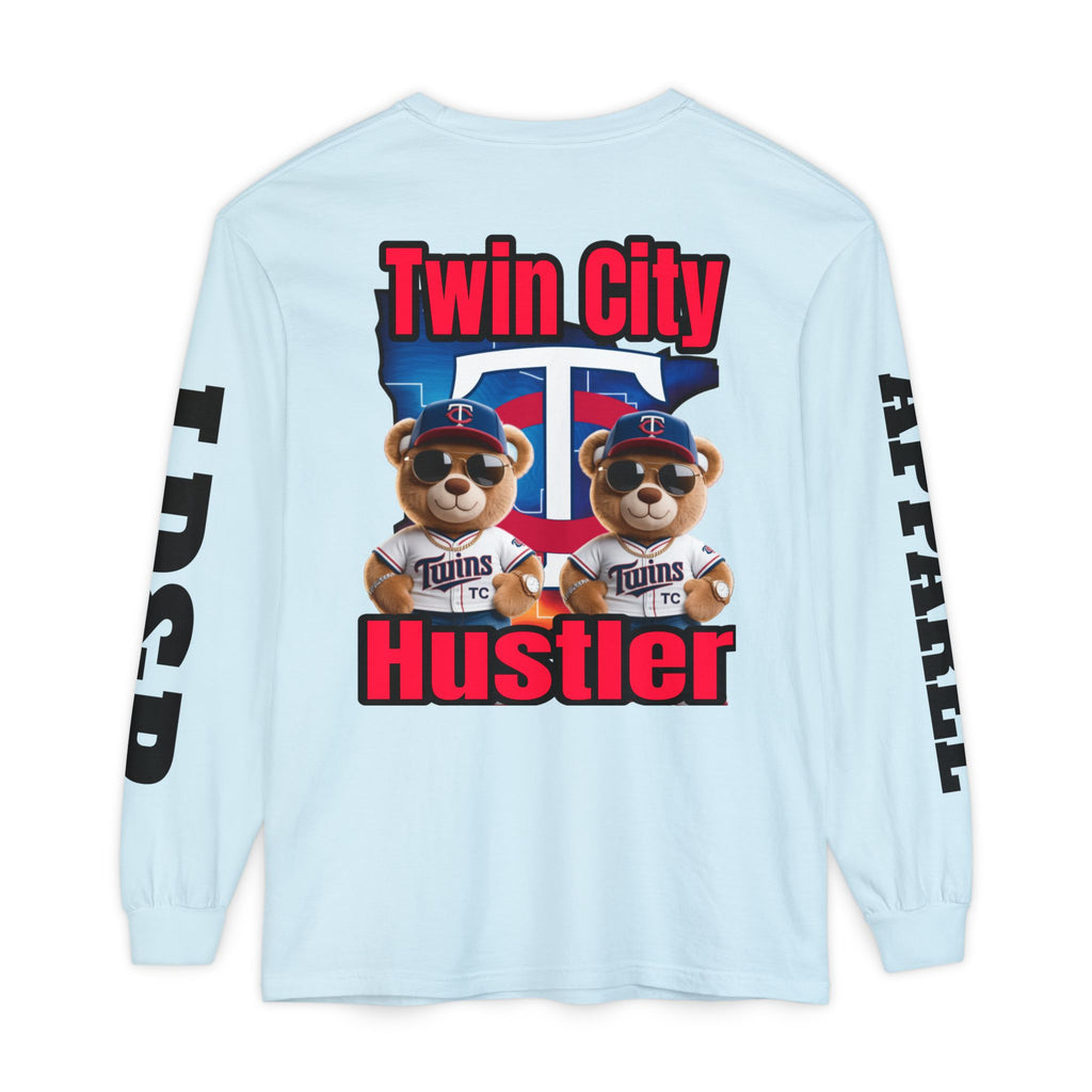 Twin City HUSTLER Long Sleeve T-Shirt - Bad Temper Design