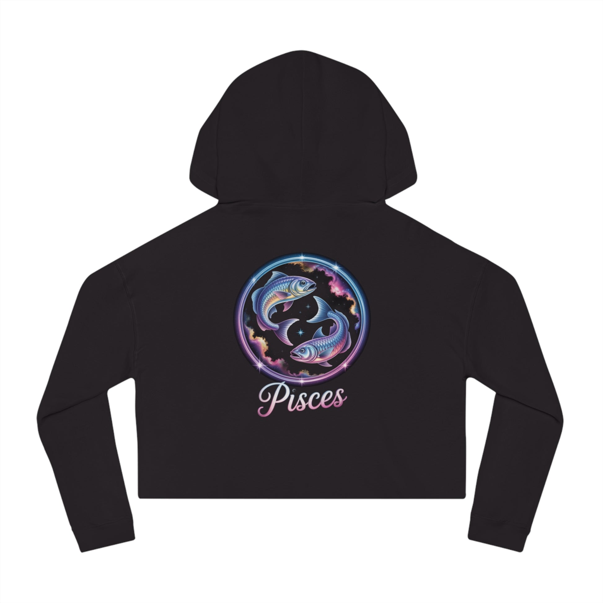 Pisces Cropped Hoodie  Zodiac Sweatshirt