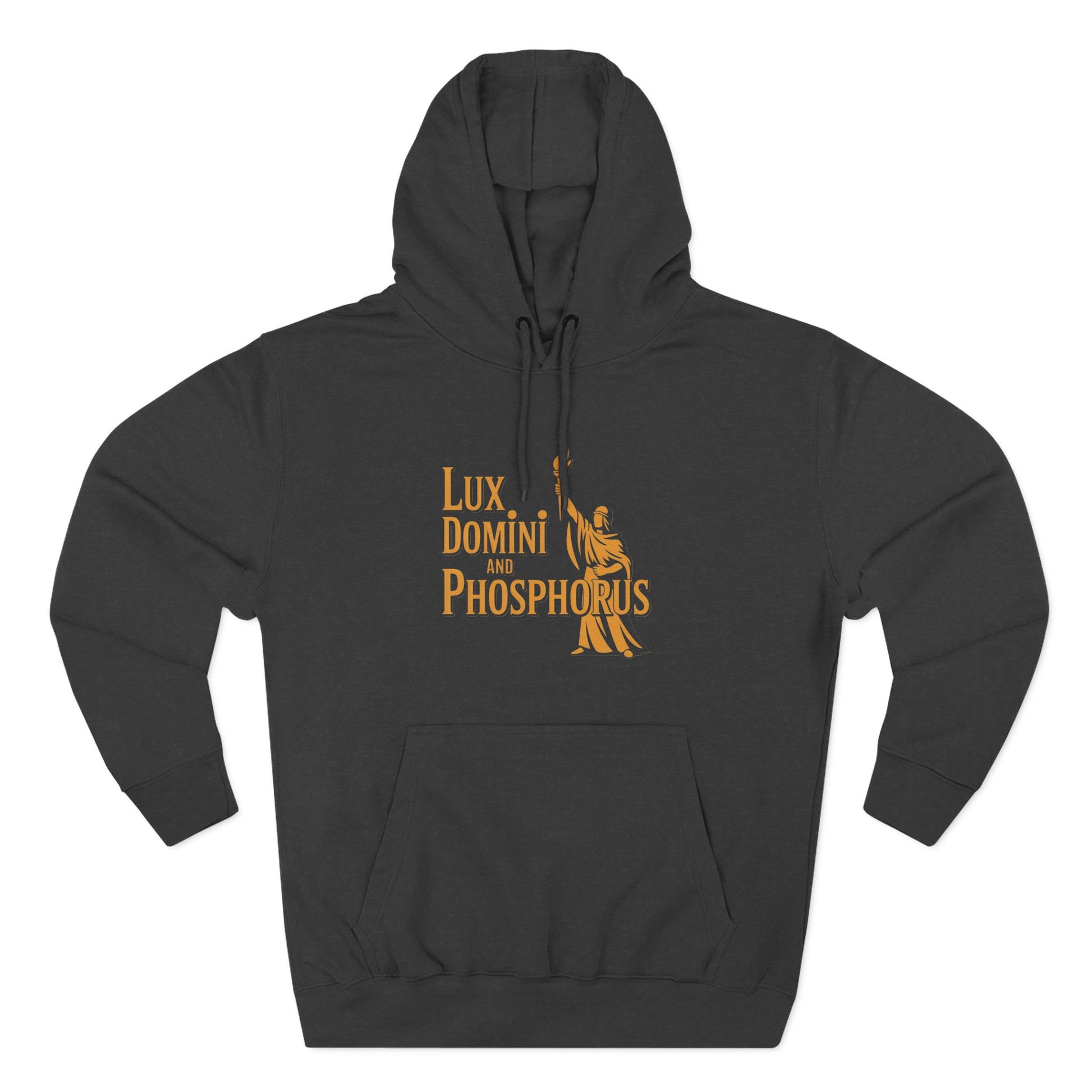 Fleece Hoodie Lux Domini and Phosphorus Apparel Design
