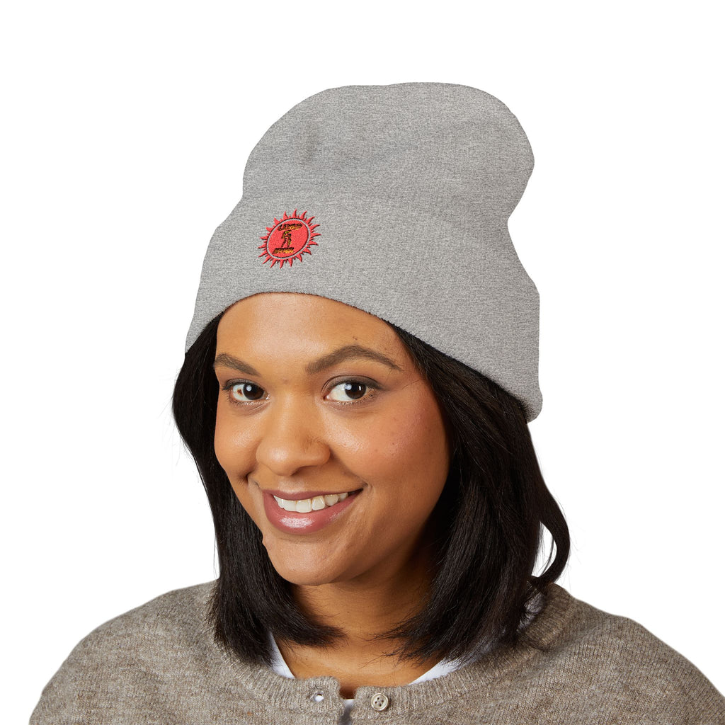 Embroidered Classic Cuffed Beanie - Cozy Winter Accessory LD&P APPAREL DESIGN