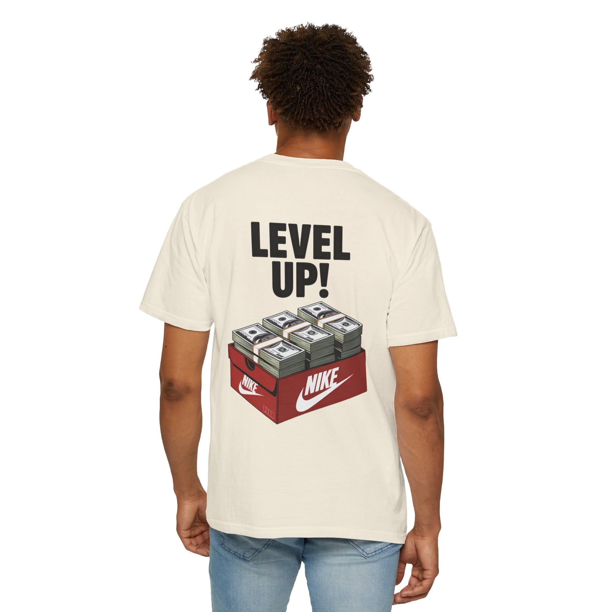 Garment-Dyed T-shirt Level Up Design
