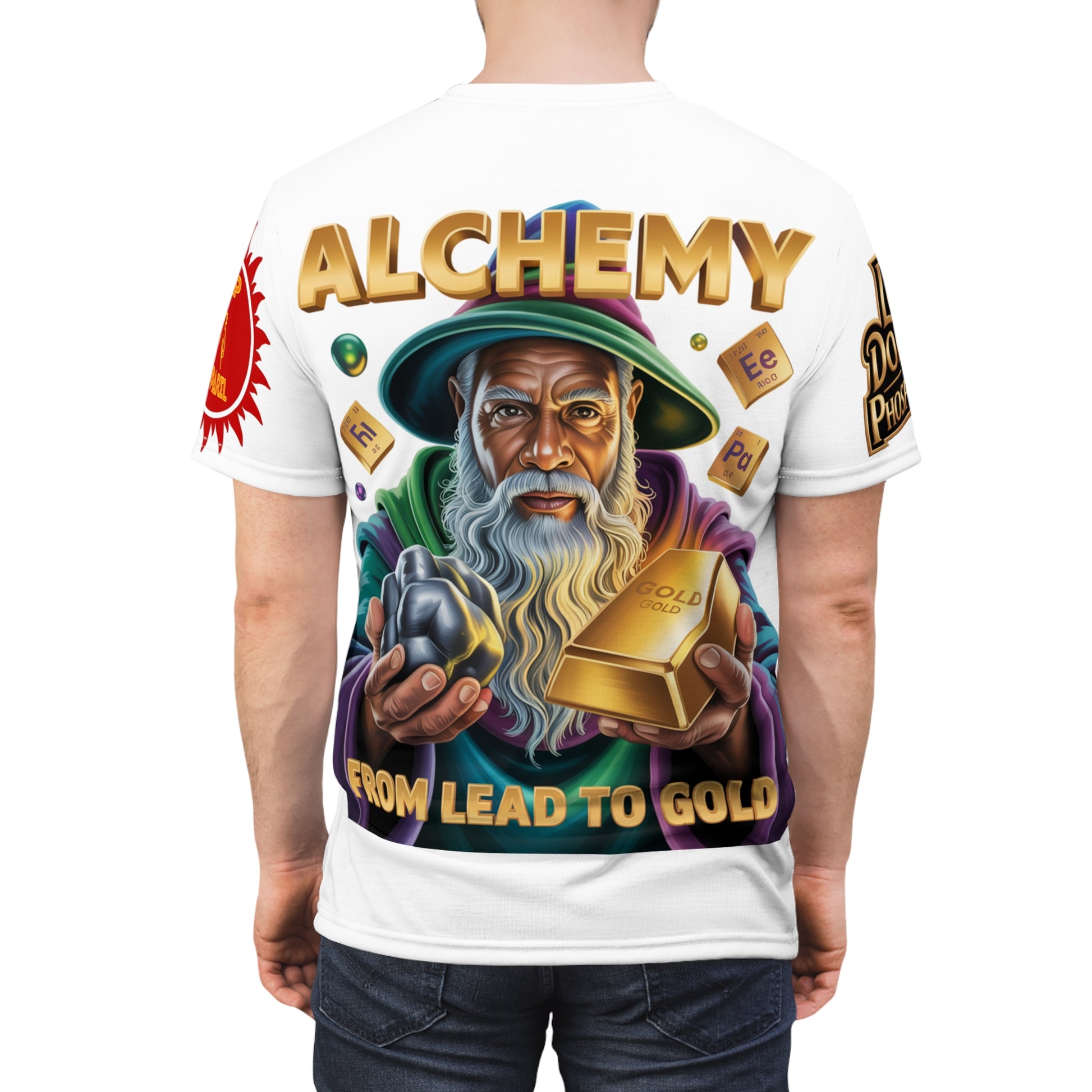 Alchemy Unisex Cut & Sew Tee white