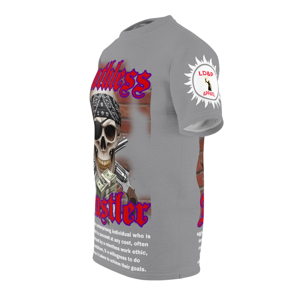 Ruthless Hustler Tee LD&P APPAREL Grey