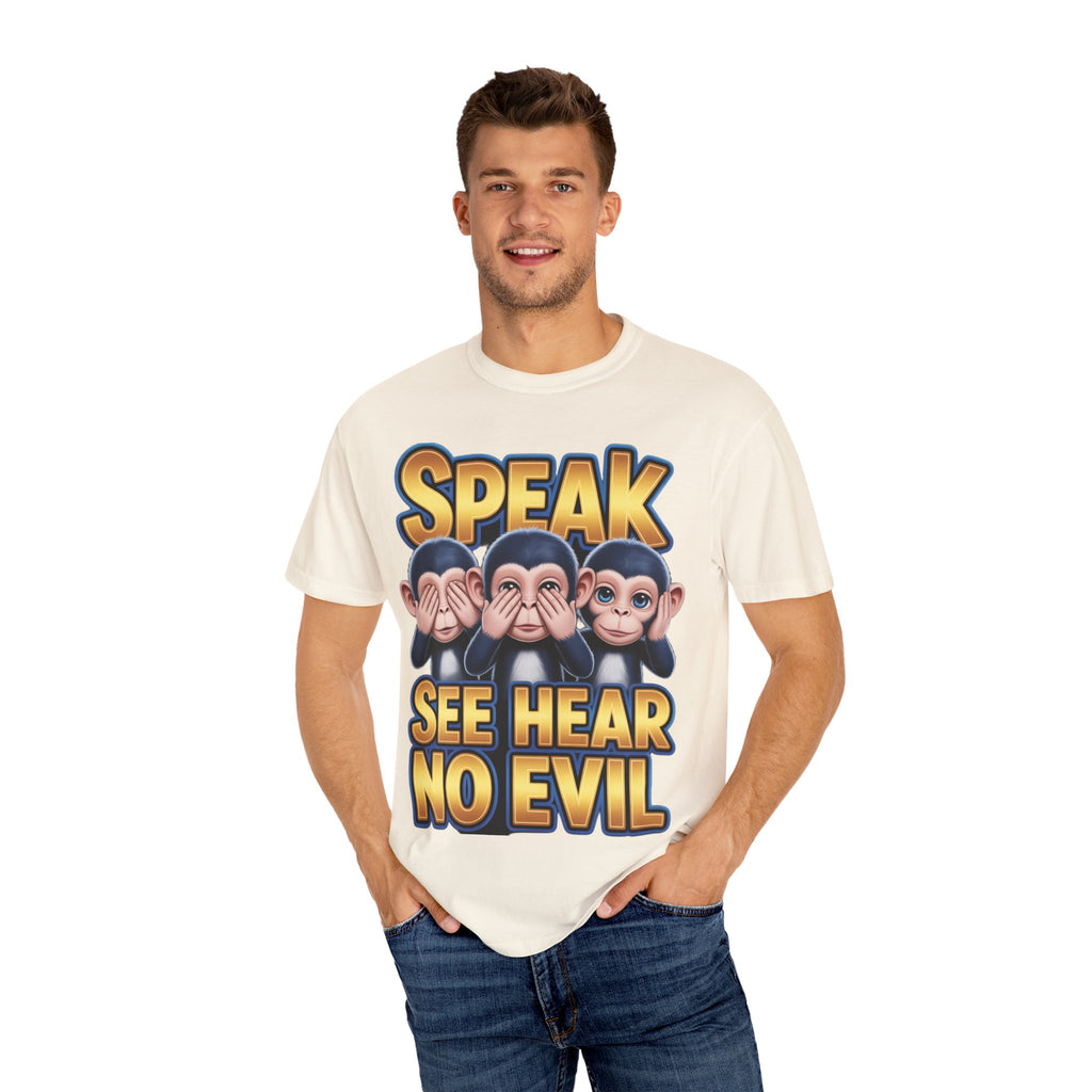Graphic T-Shirt Speak See Hear No Evil design #2