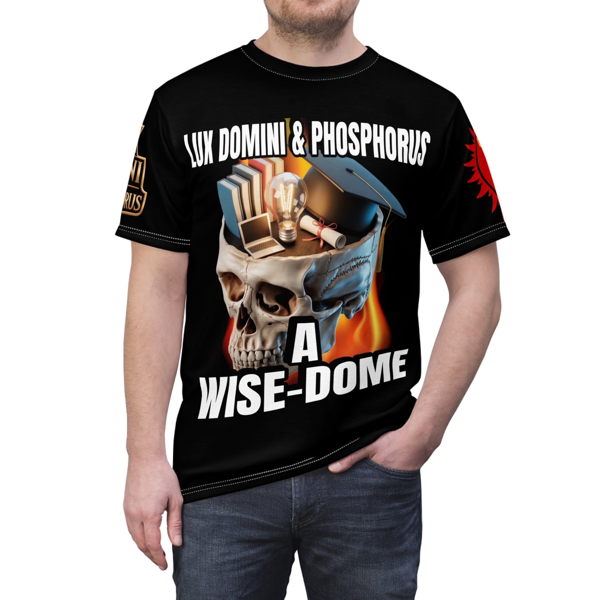 A Wise-Dome Graphic Tee — "Lux Domini & Phosphorus"
