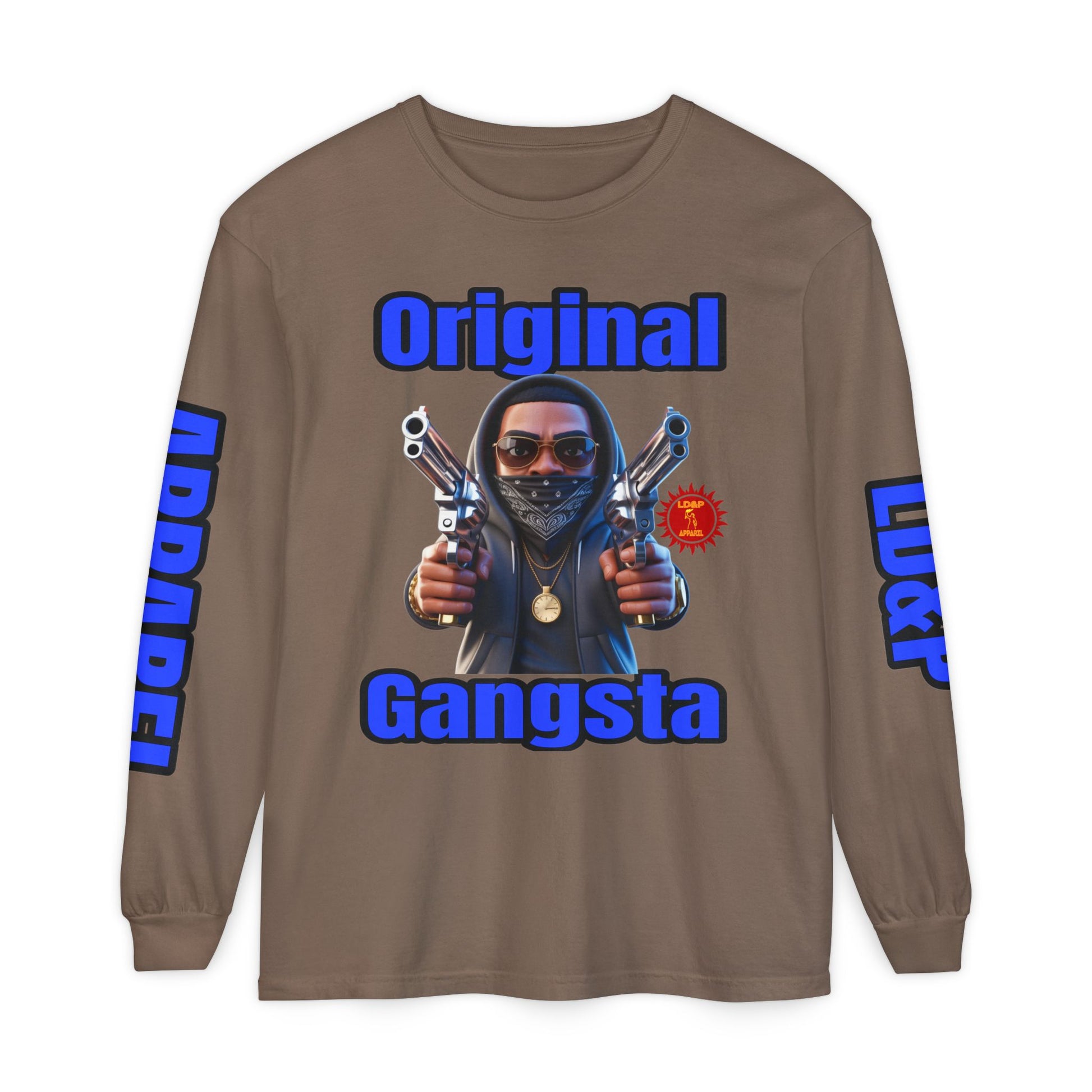 Long Sleeve T-Shirt Original Gangsta LD&amp;P Apparel Design