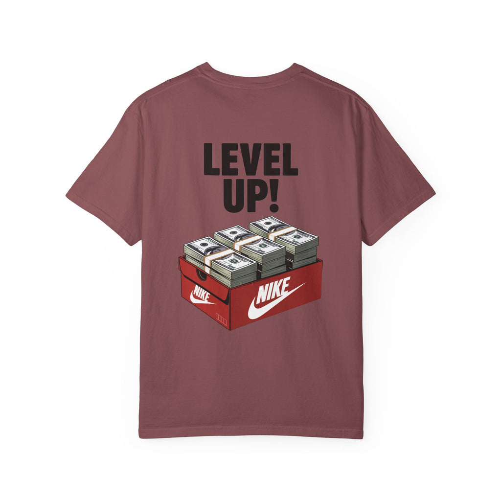 Garment-Dyed T-shirt Level Up Design