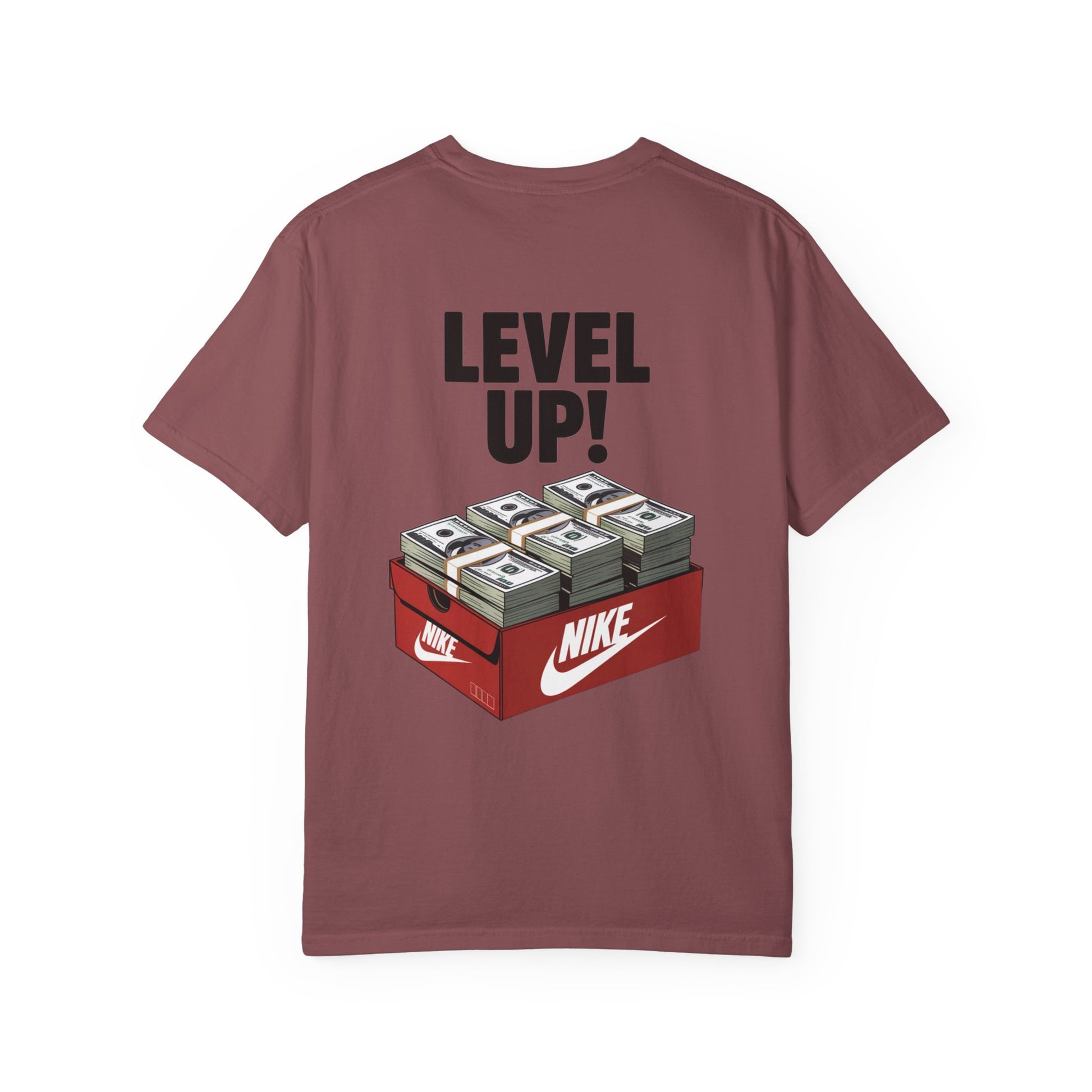 Garment-Dyed T-shirt Level Up Design