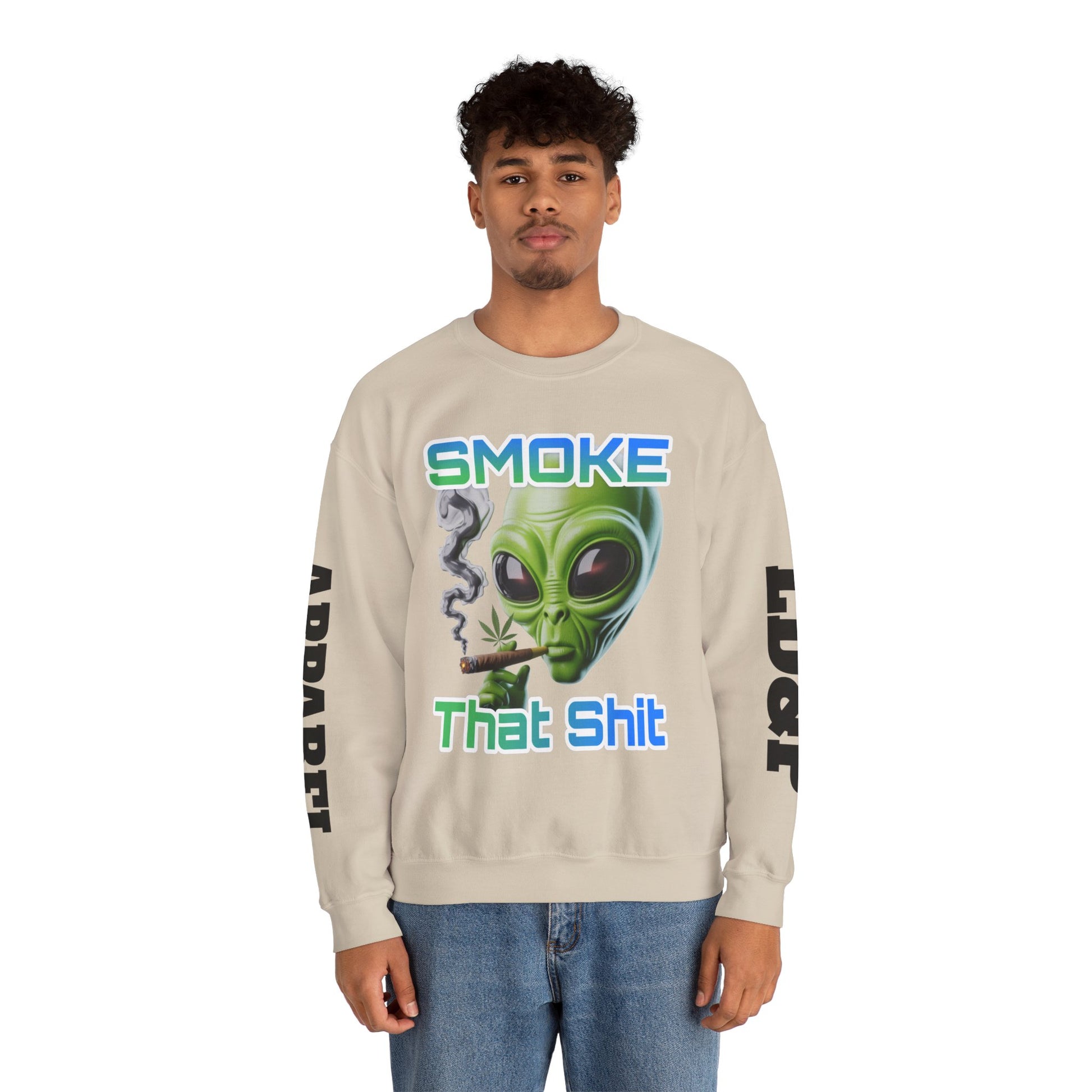 Crewneck Sweatshirt - Smoke That LD&P APPAREL Design