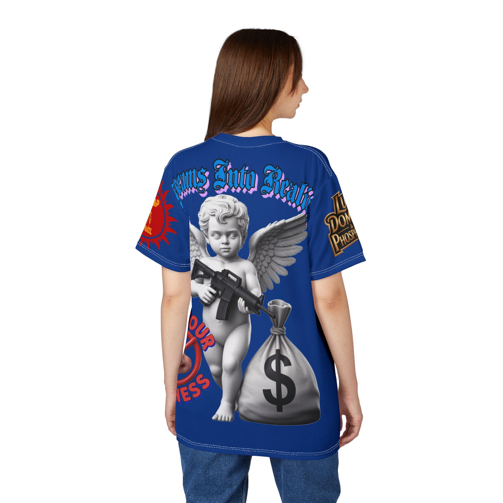 Dreams Into Reality' LD&P Apparel Design blue