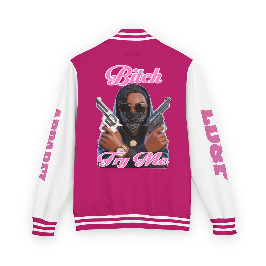 Letterman Jacket - 'Try me' Design