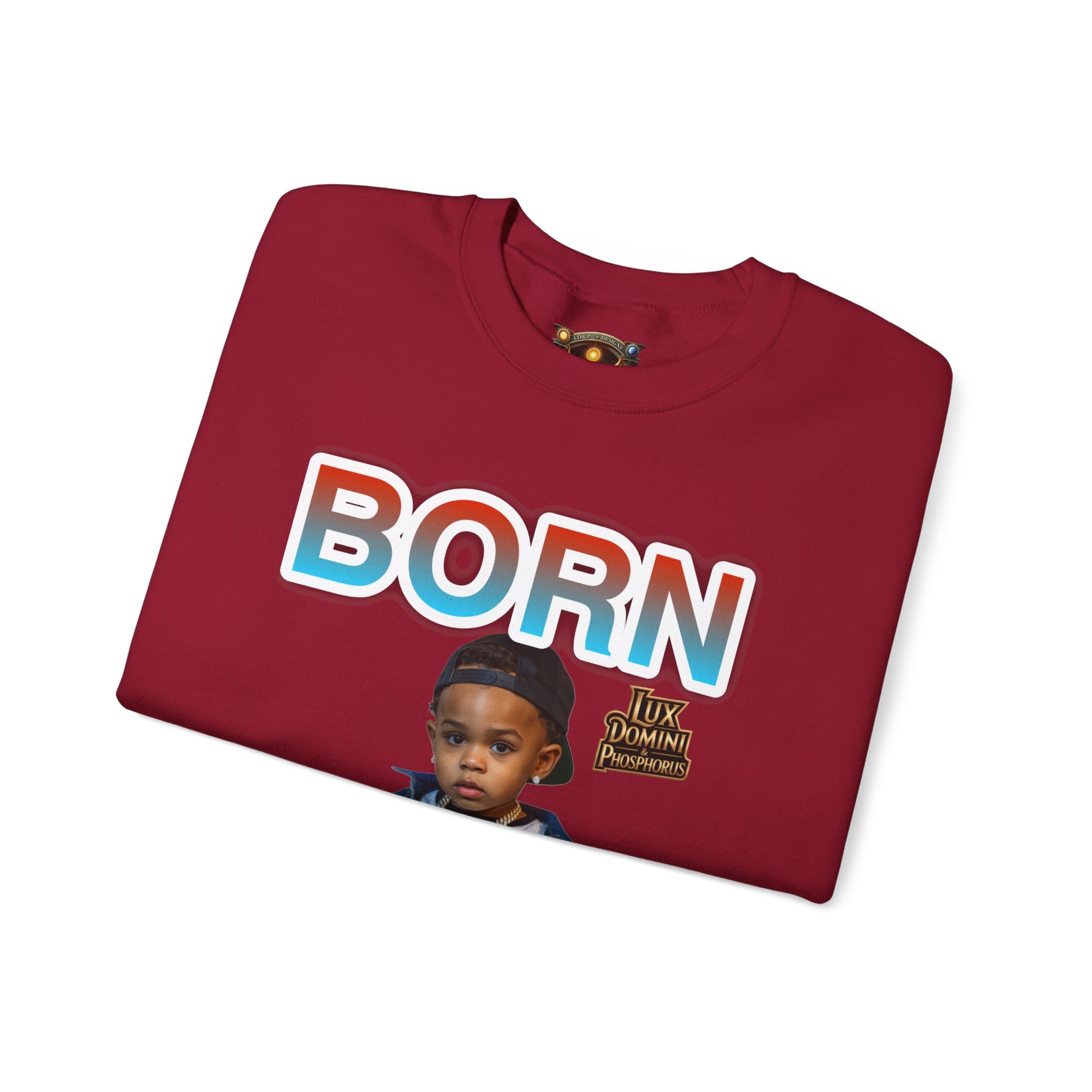 Crewneck Sweatshirt - Born Hustler LD&P Apparel