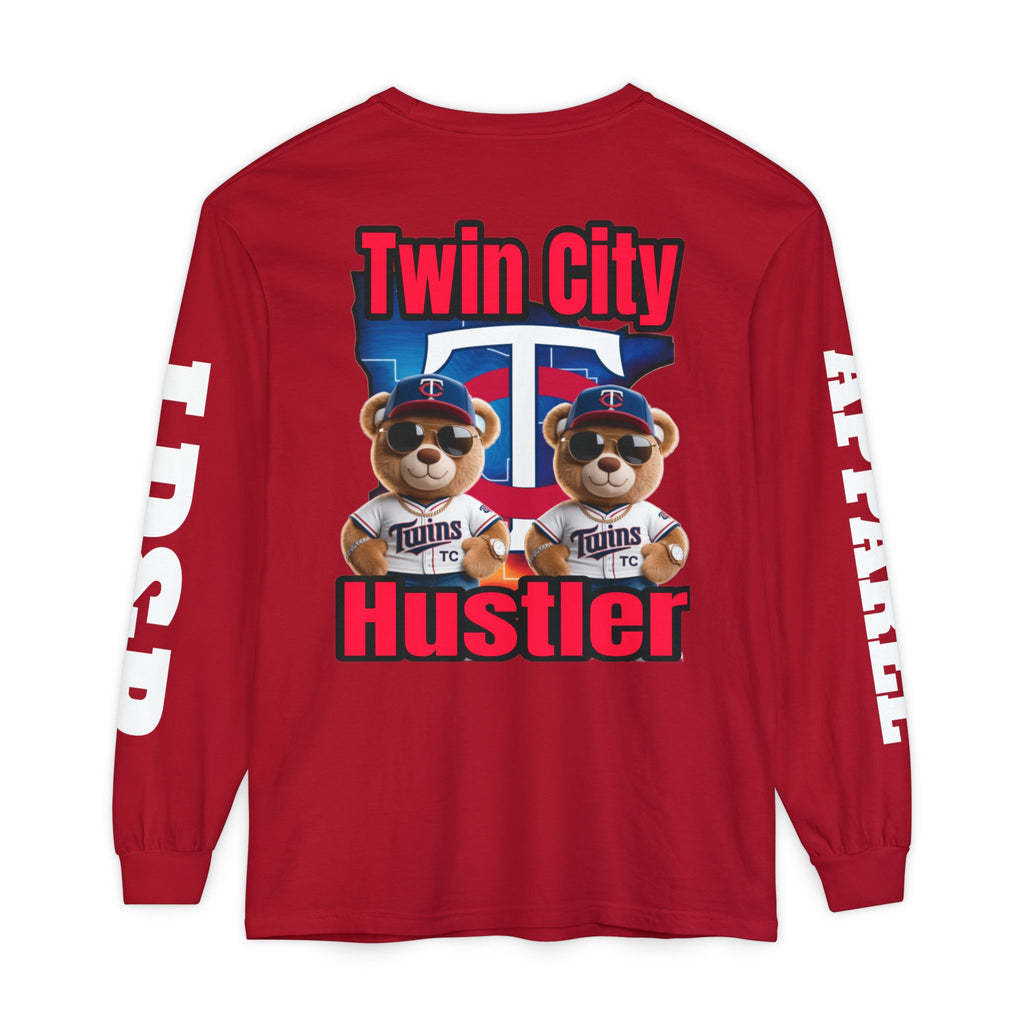 Twin City HUSTLER Long Sleeve T-Shirt - LD&P Apparel Design #2