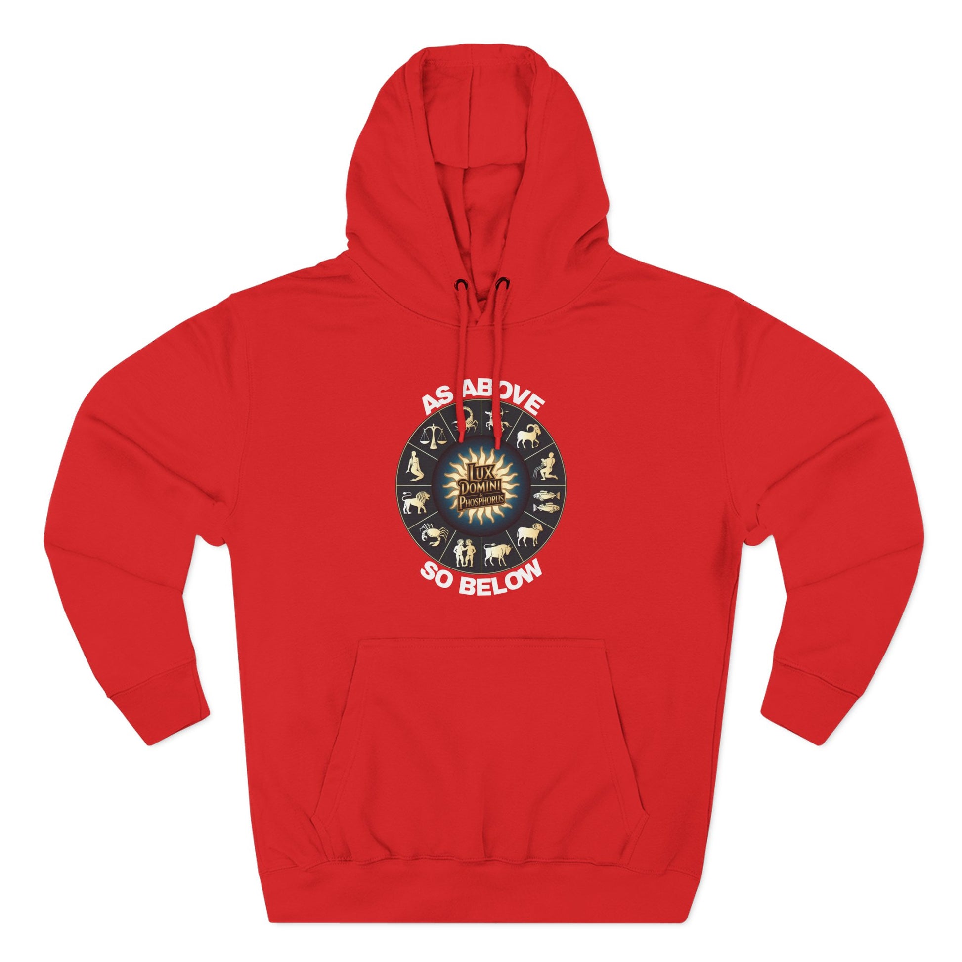 Fleece Hoodie - Lux Domini and Phosphorus Design - Above So Below