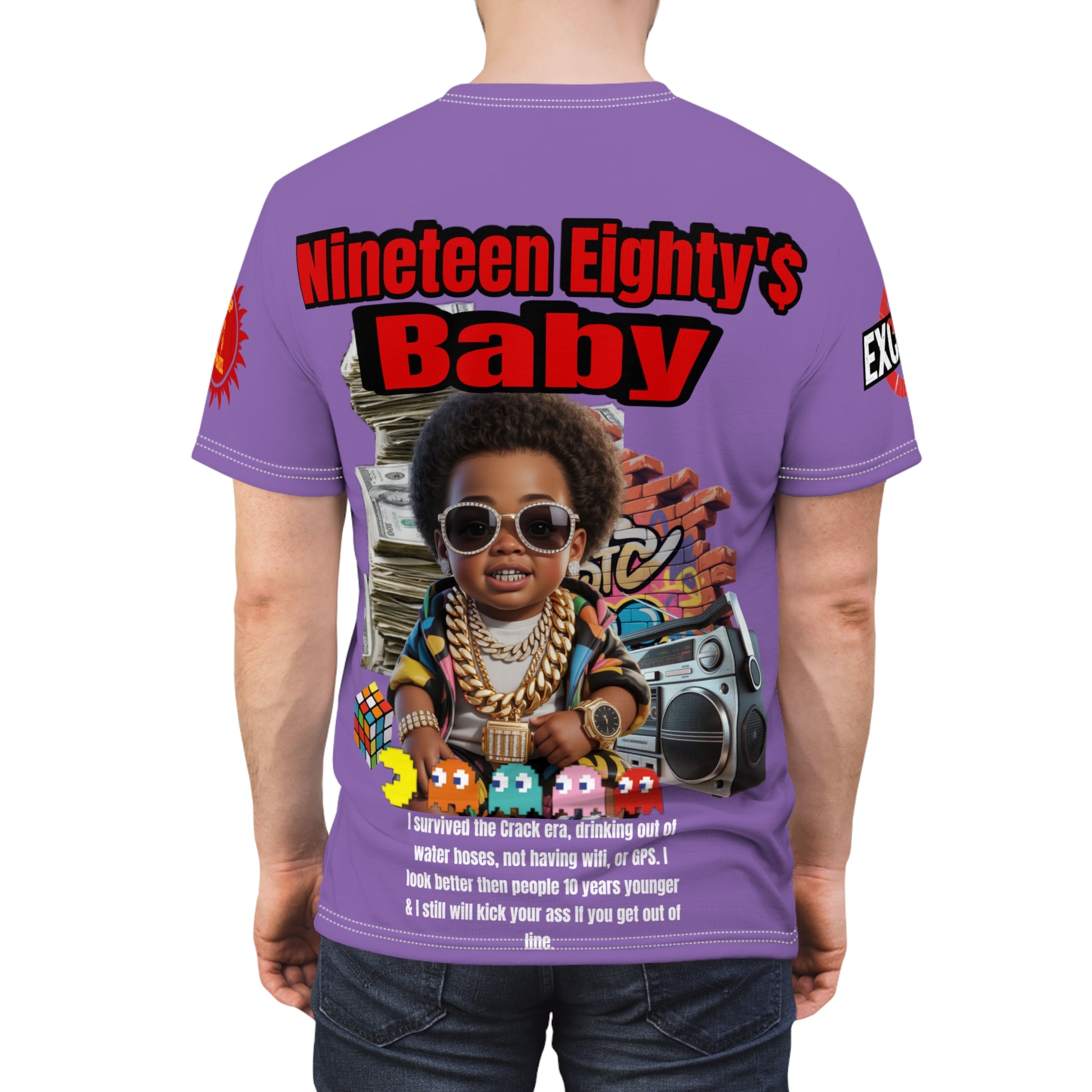 Nineteen Eighty's Baby Graphic Tee LD&P APPAREL Light Purple