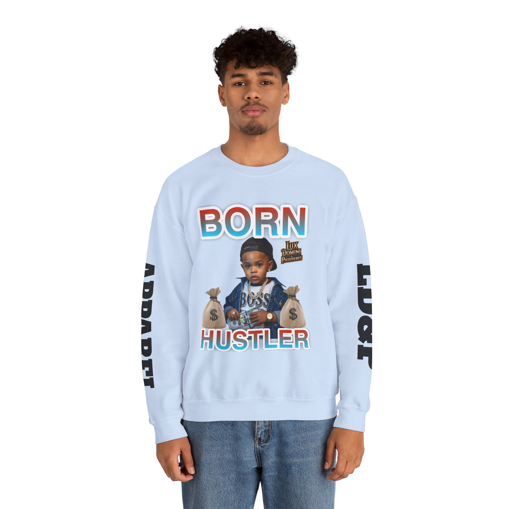 Crewneck Sweatshirt - Born Hustler LD&P Apparel