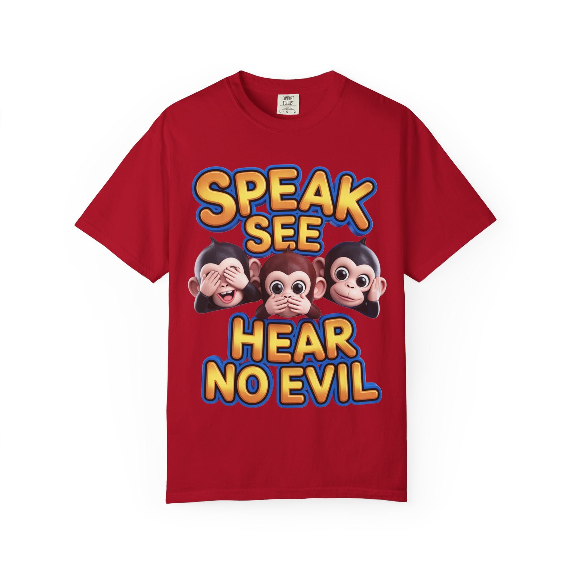 Graphic T-Shirt Speak See Hear No Evil