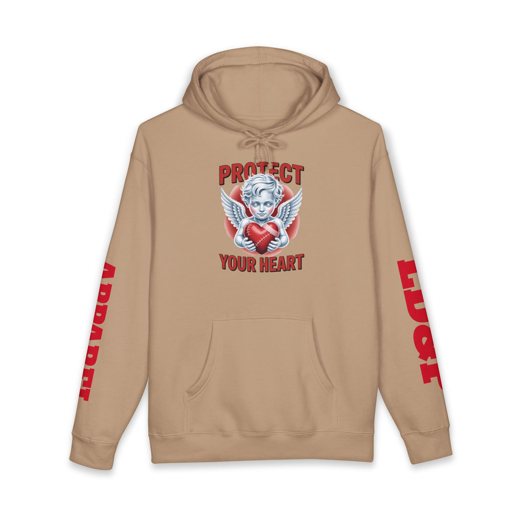 Hooded Sweatshirt - 'protect your heart' Bold Graphic Design