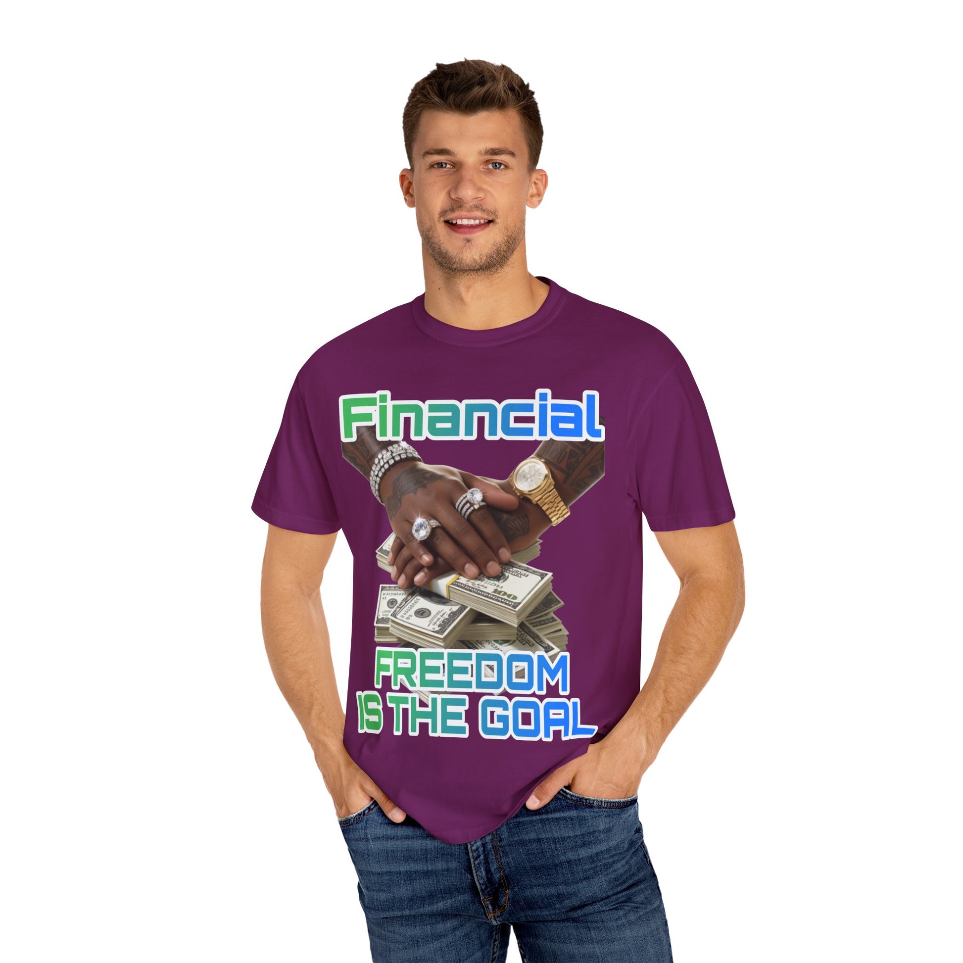 Financial Freedom Unisex T-shirt - 'Financial Freedom is The Goal' Design
