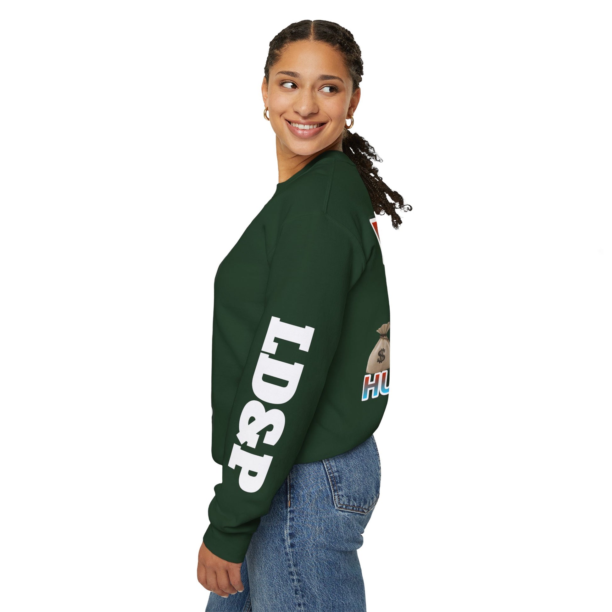 Crewneck Sweatshirt - Born Hustler LD&P Apparel