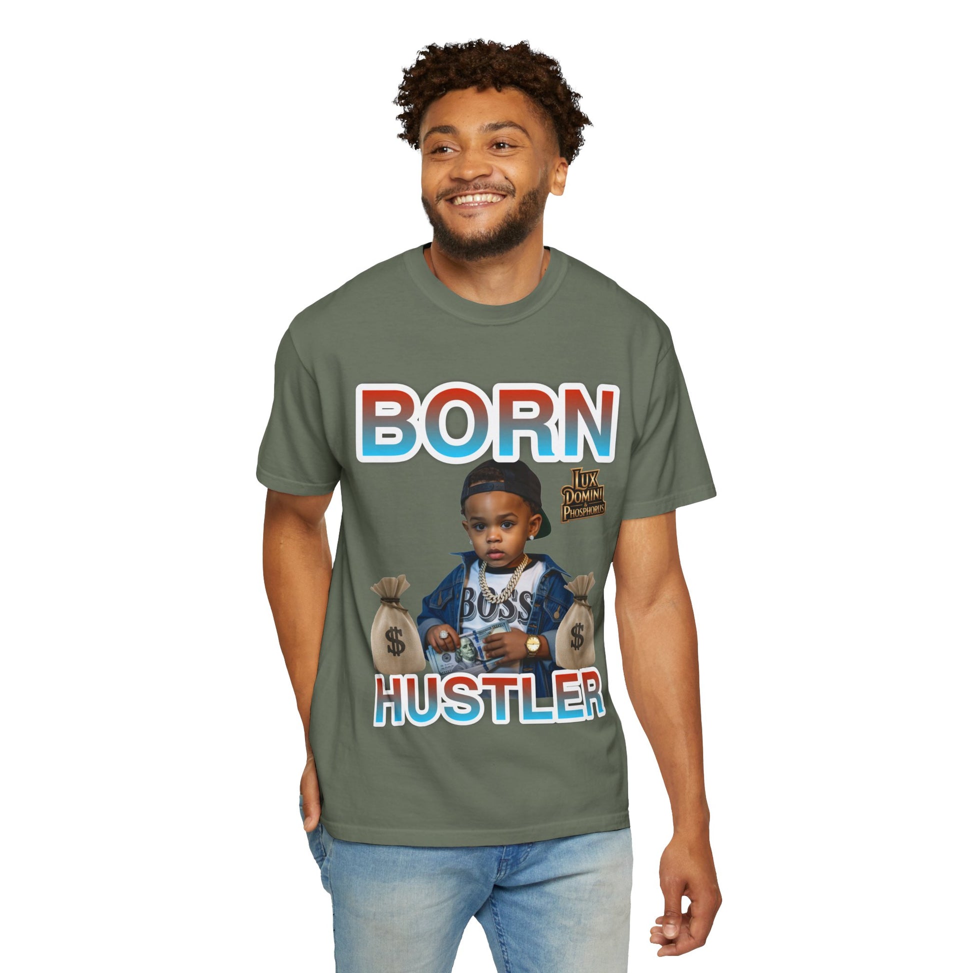 Garment-Dyed T-shirt BORN HUSTLER LD&P APPAREL