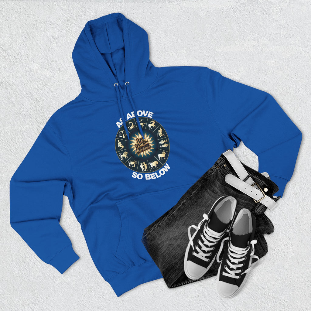 Fleece Hoodie - Lux Domini and Phosphorus Design - Above So Below