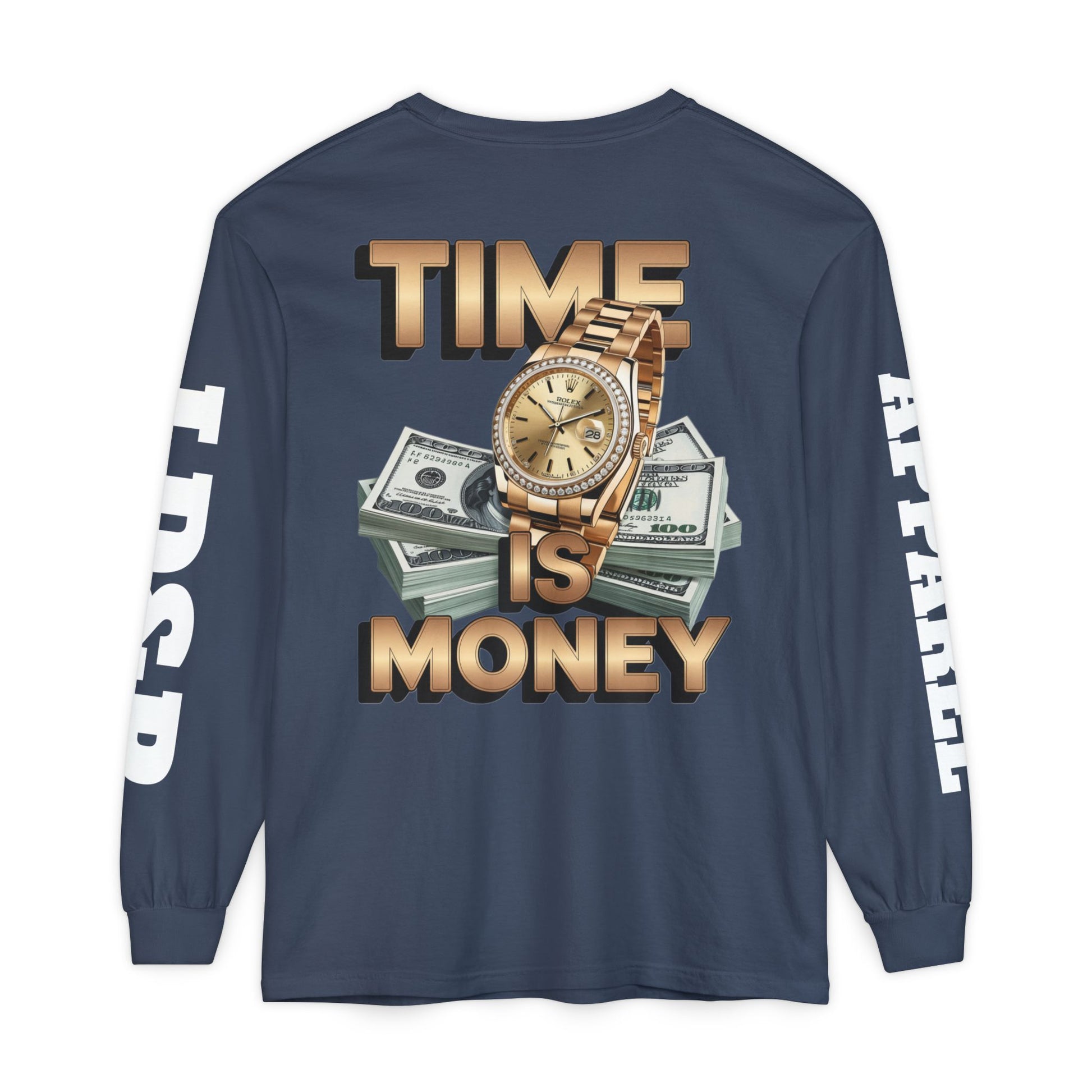 Long Sleeve T-Shirt Time is MONEY Design