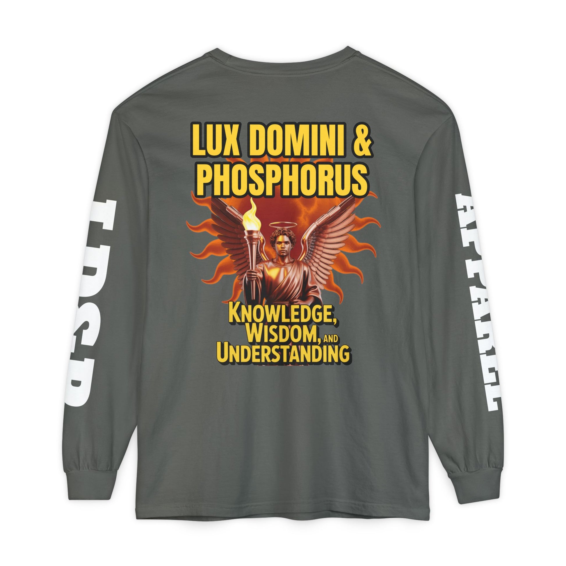 Long Sleeve T-Shirt LD&P Apparel Knowledge Wisdom Understanding Design