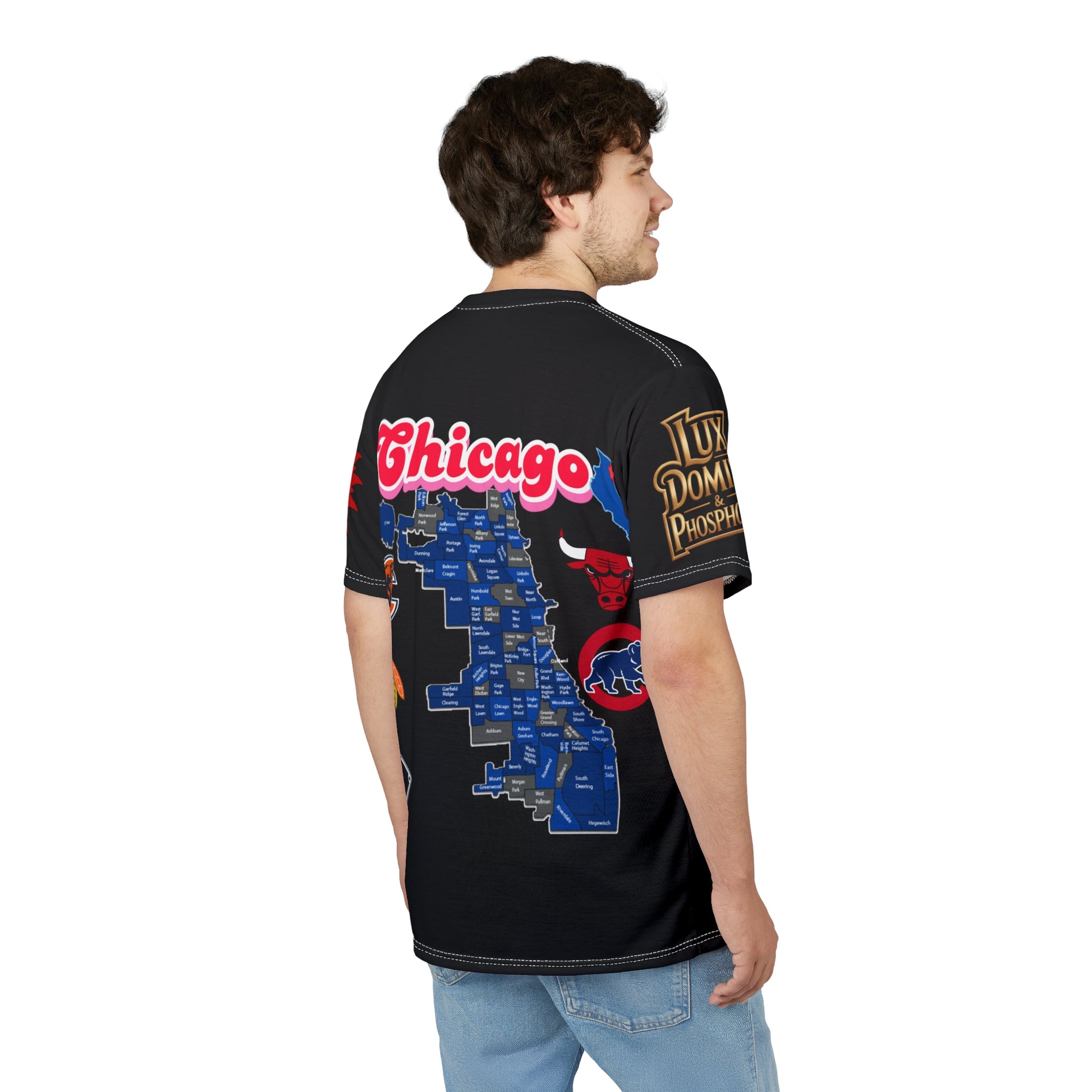 Chicago Print Unisex Cut & Sew Tee