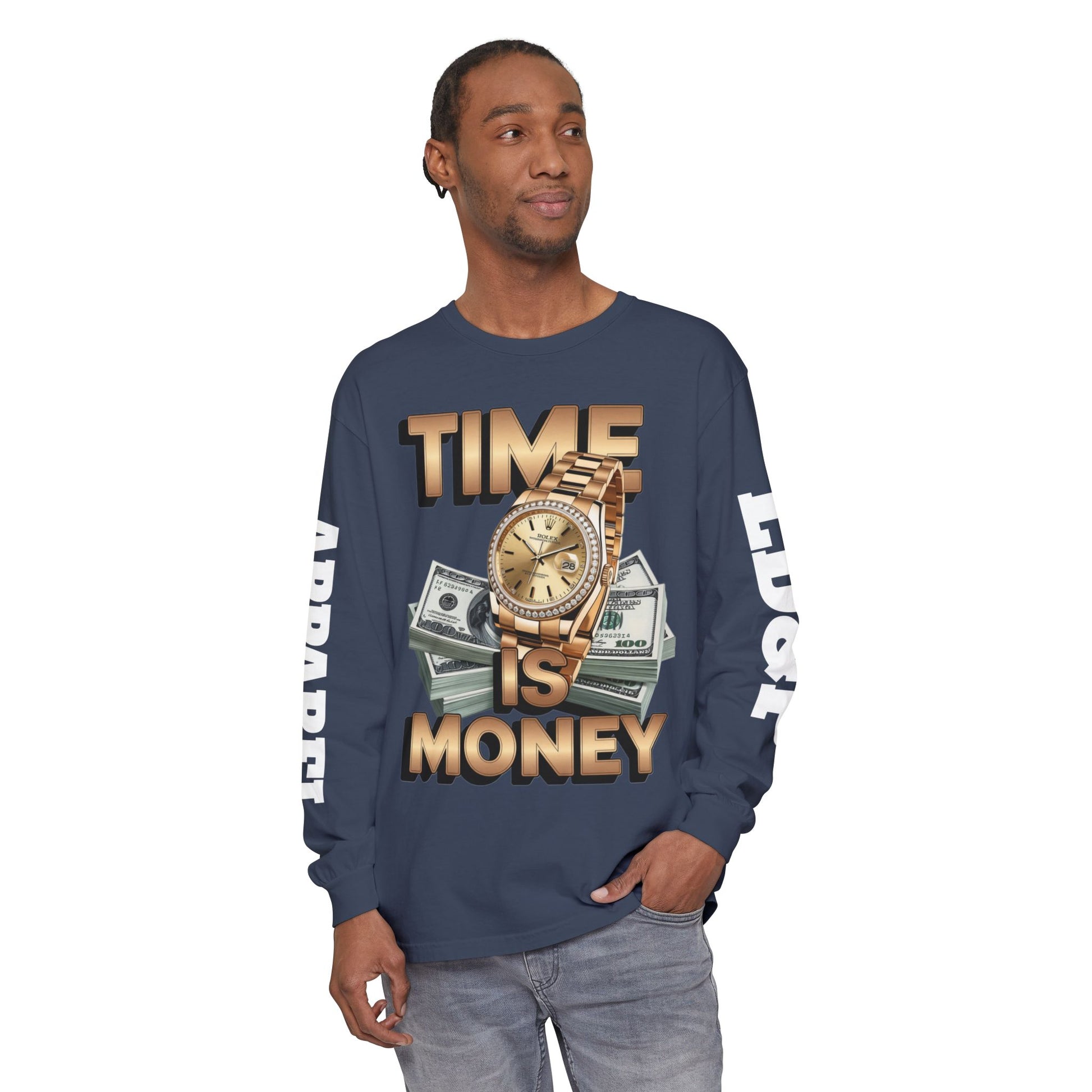 Long Sleeve T-Shirt Time is MONEY Design