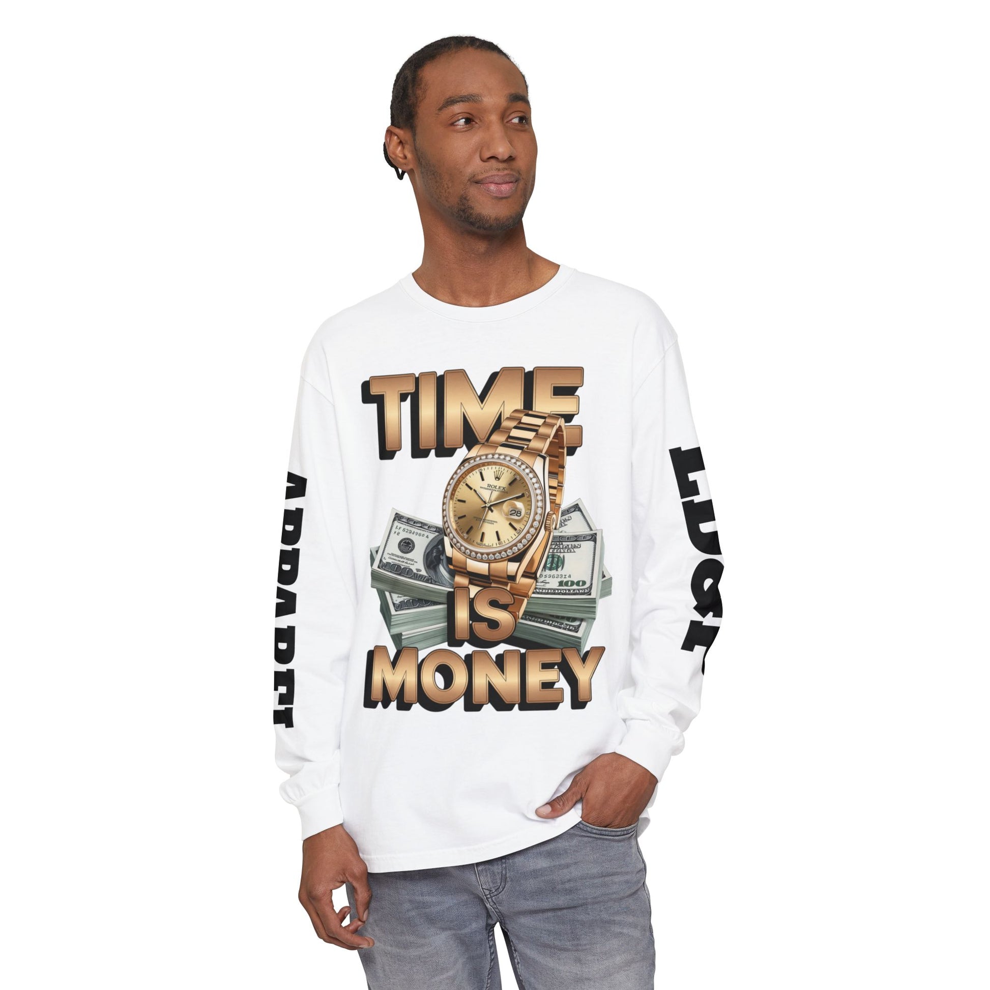 Long Sleeve T-Shirt Time is MONEY Design