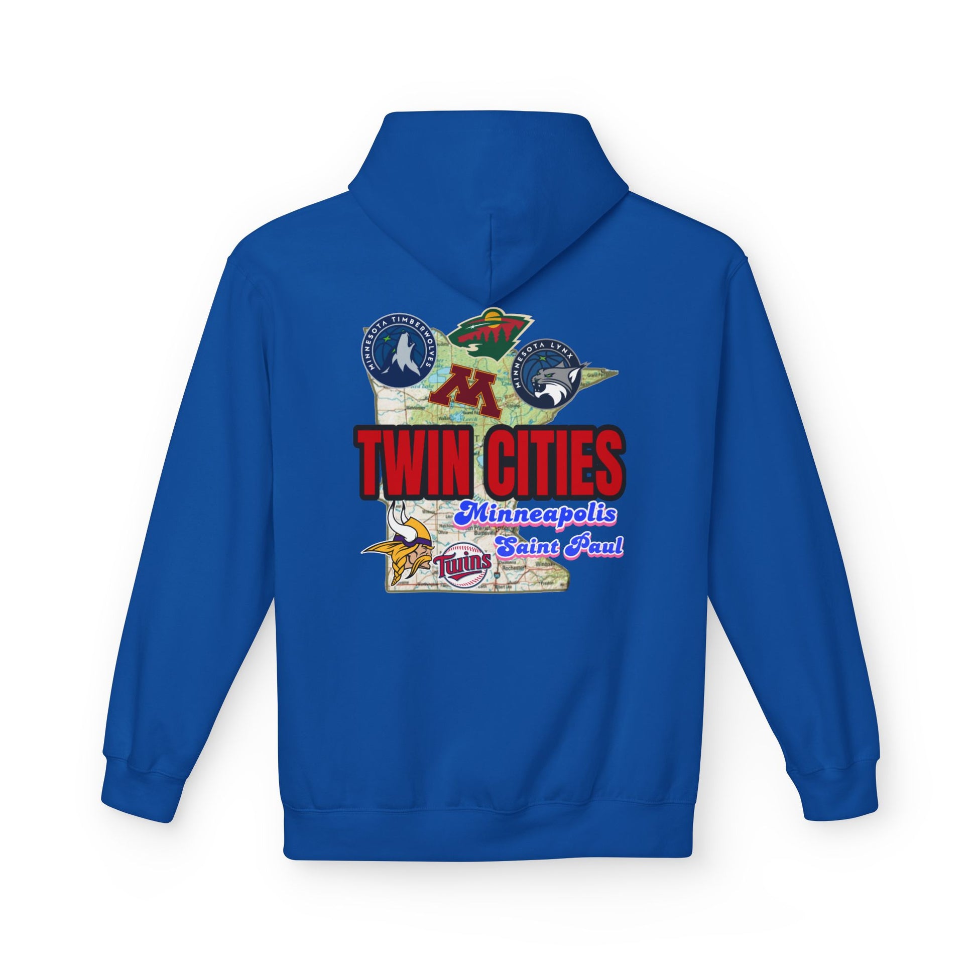 Fleece Hoodie Twin Cities Minneapolis St Paul Design