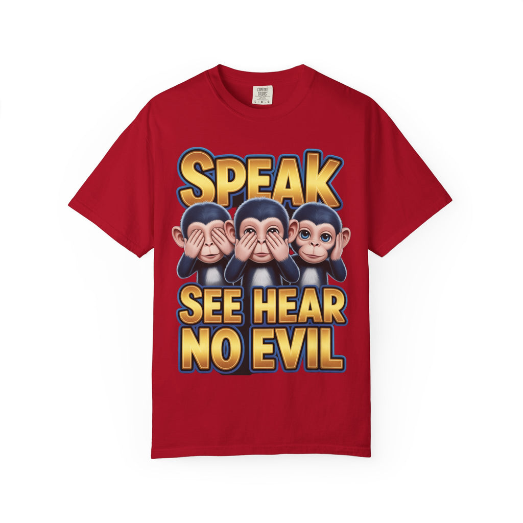 Graphic T-Shirt Speak See Hear No Evil design #2