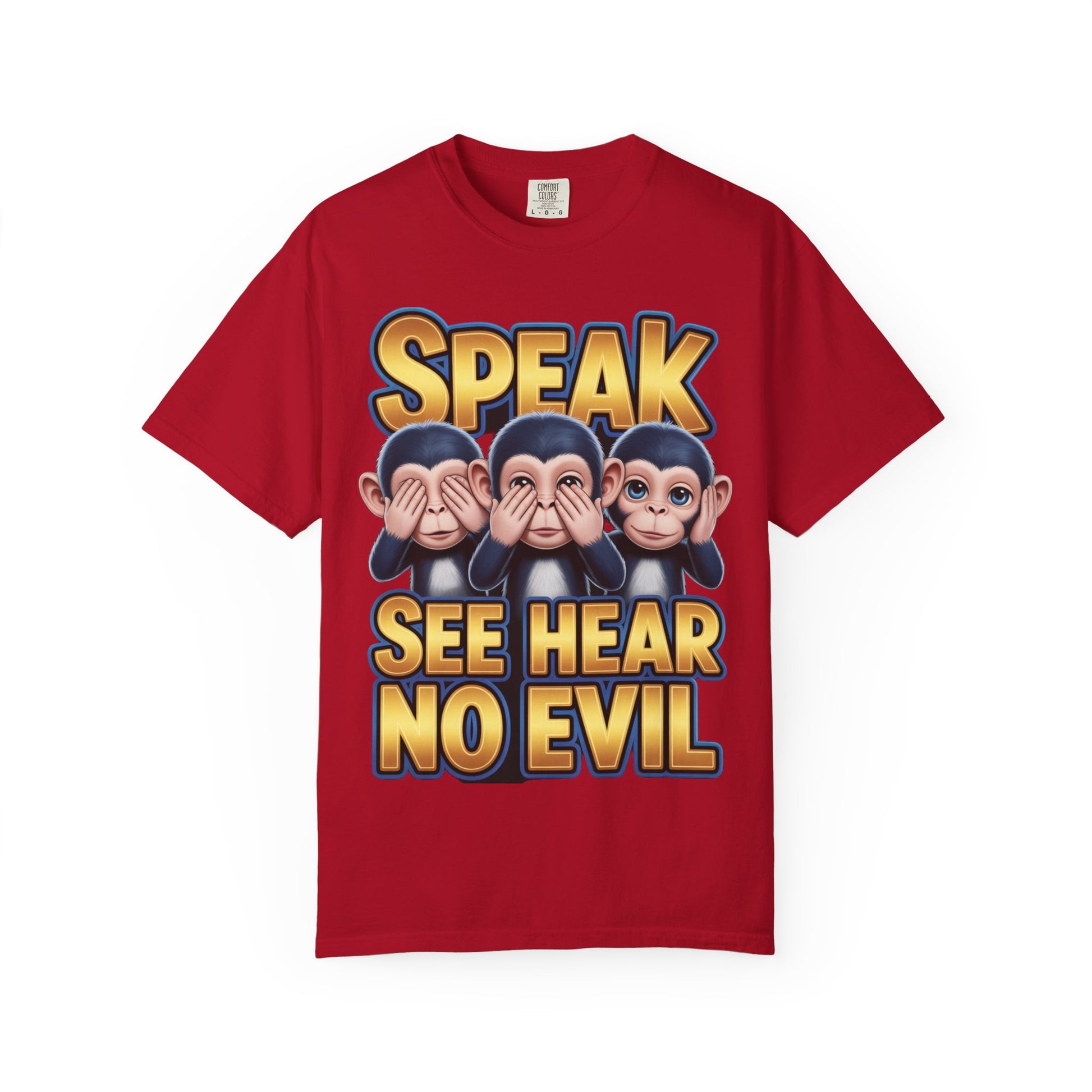 Graphic T-Shirt Speak See Hear No Evil design #2