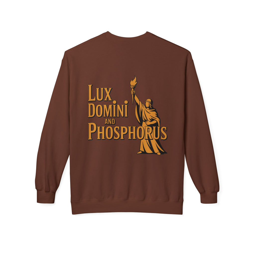 "Lux Domini and Phosphorus" crew-neck sweatshirt