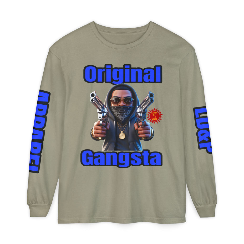 Long Sleeve T-Shirt Original Gangsta LD&amp;P Apparel Design