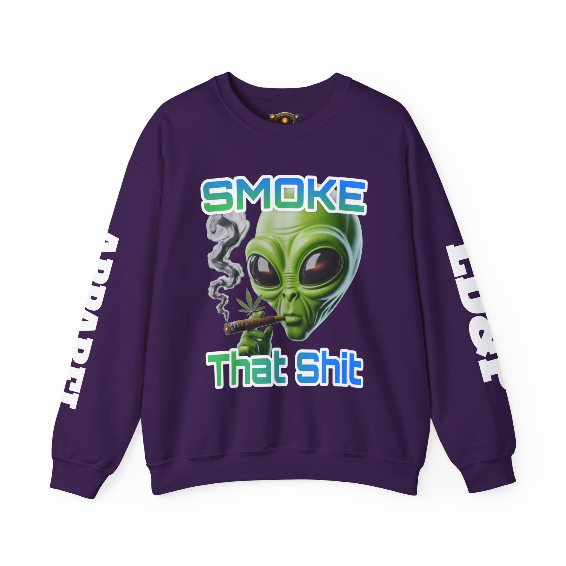 Crewneck Sweatshirt - Smoke That LD&P APPAREL Design