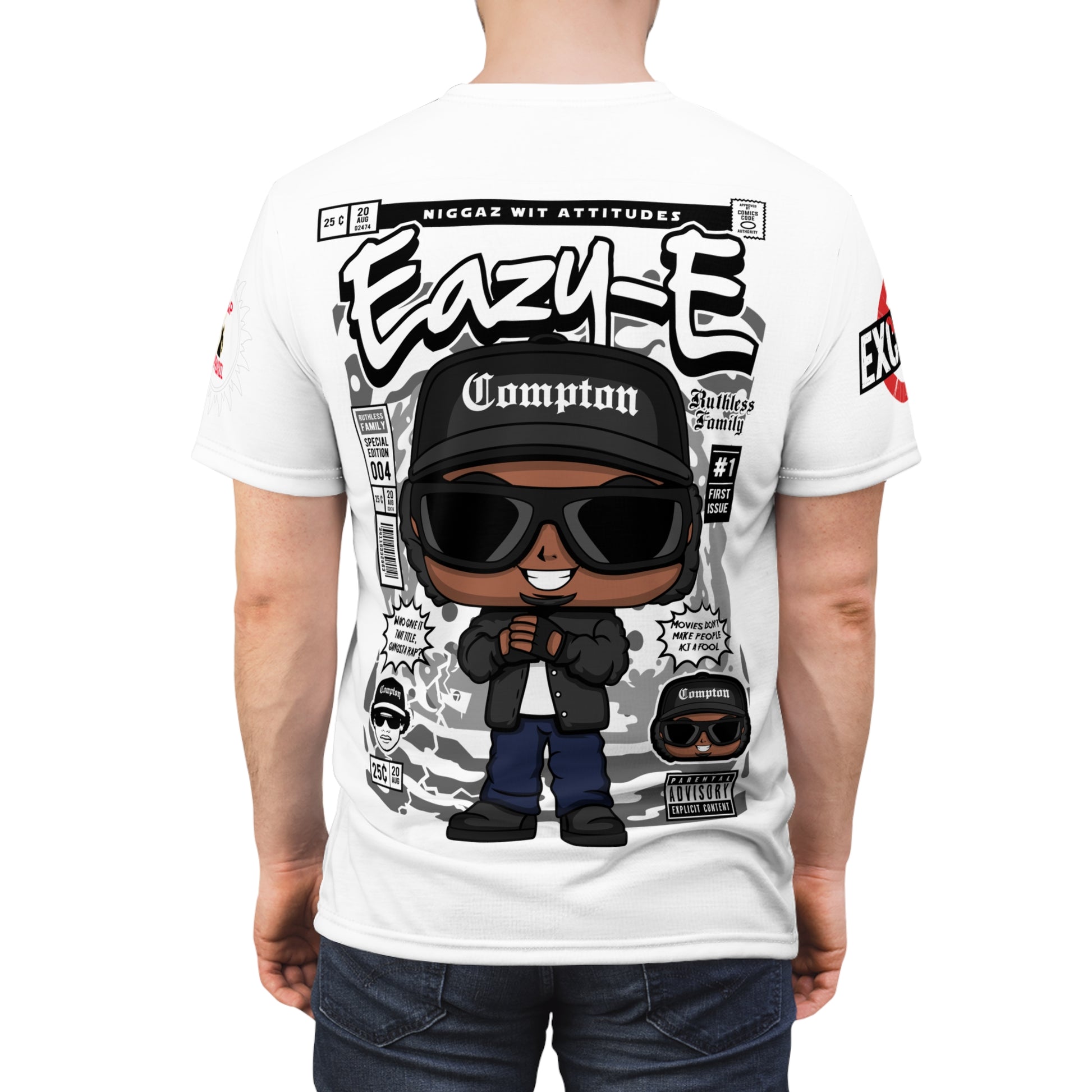 Eazy-E Compton Cartoon Tee LD&P APPAREL Light white