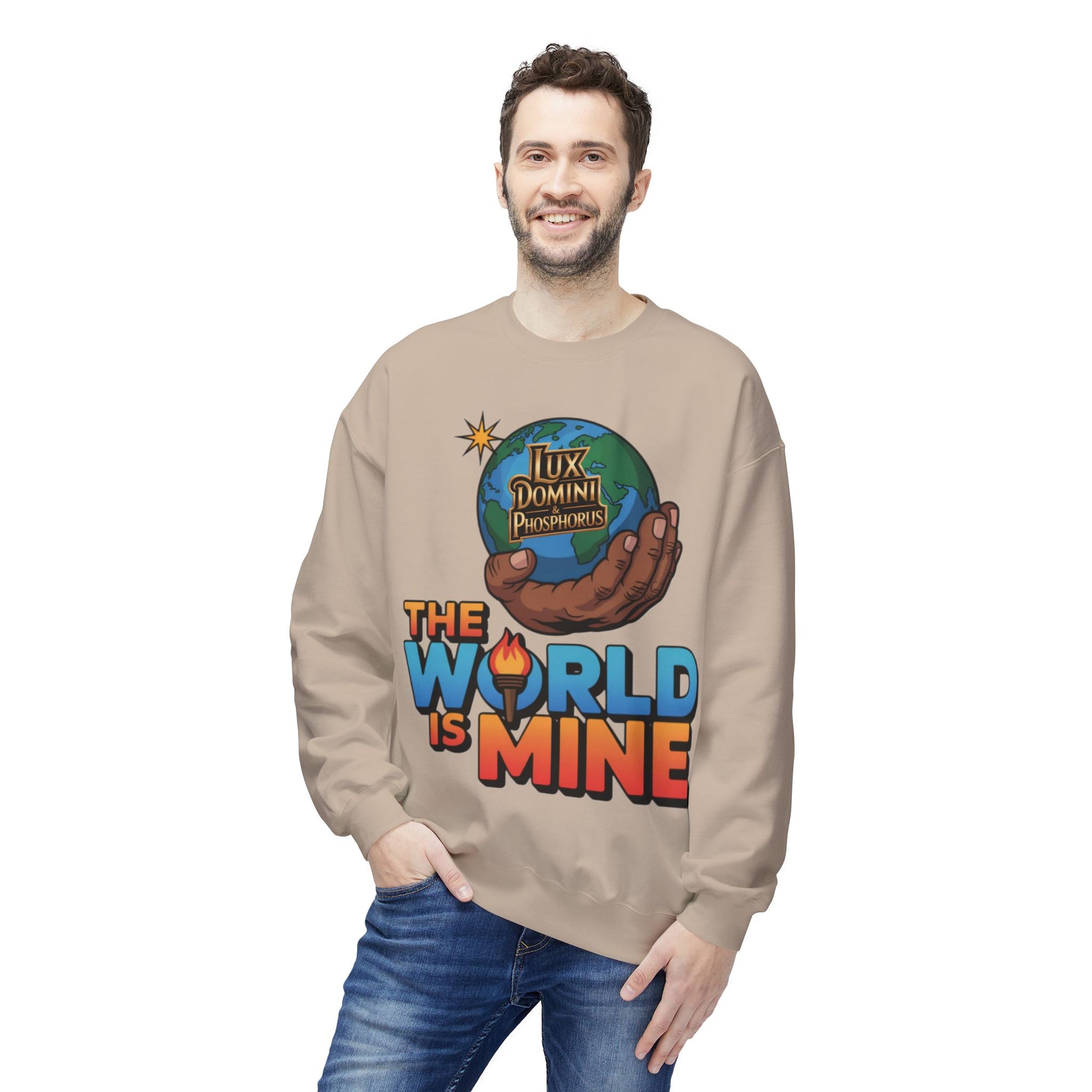 "The World Is Mine"  Design 2 Crewneck Sweatshirt