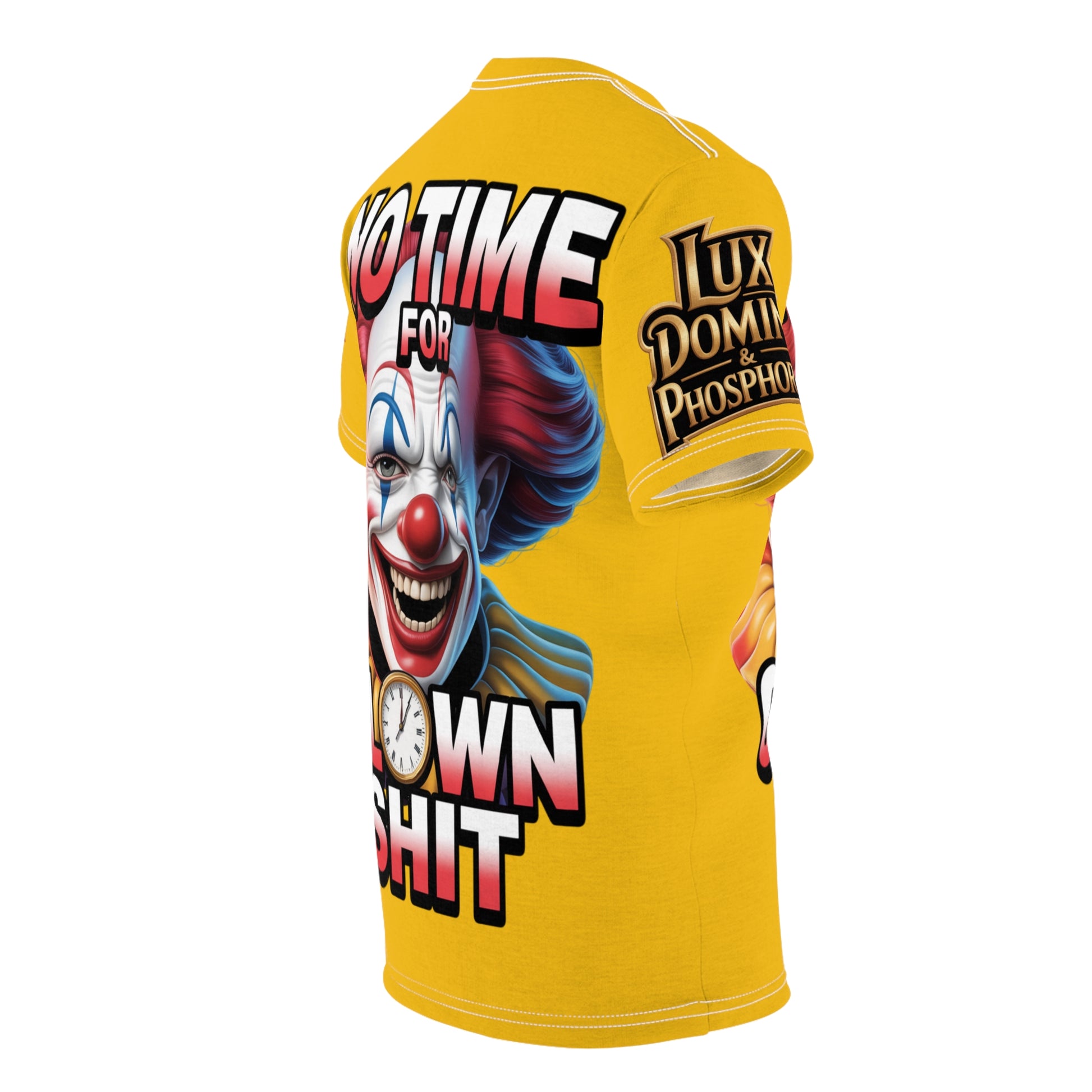T-Shirt No Time For Clowns Unisex yellow