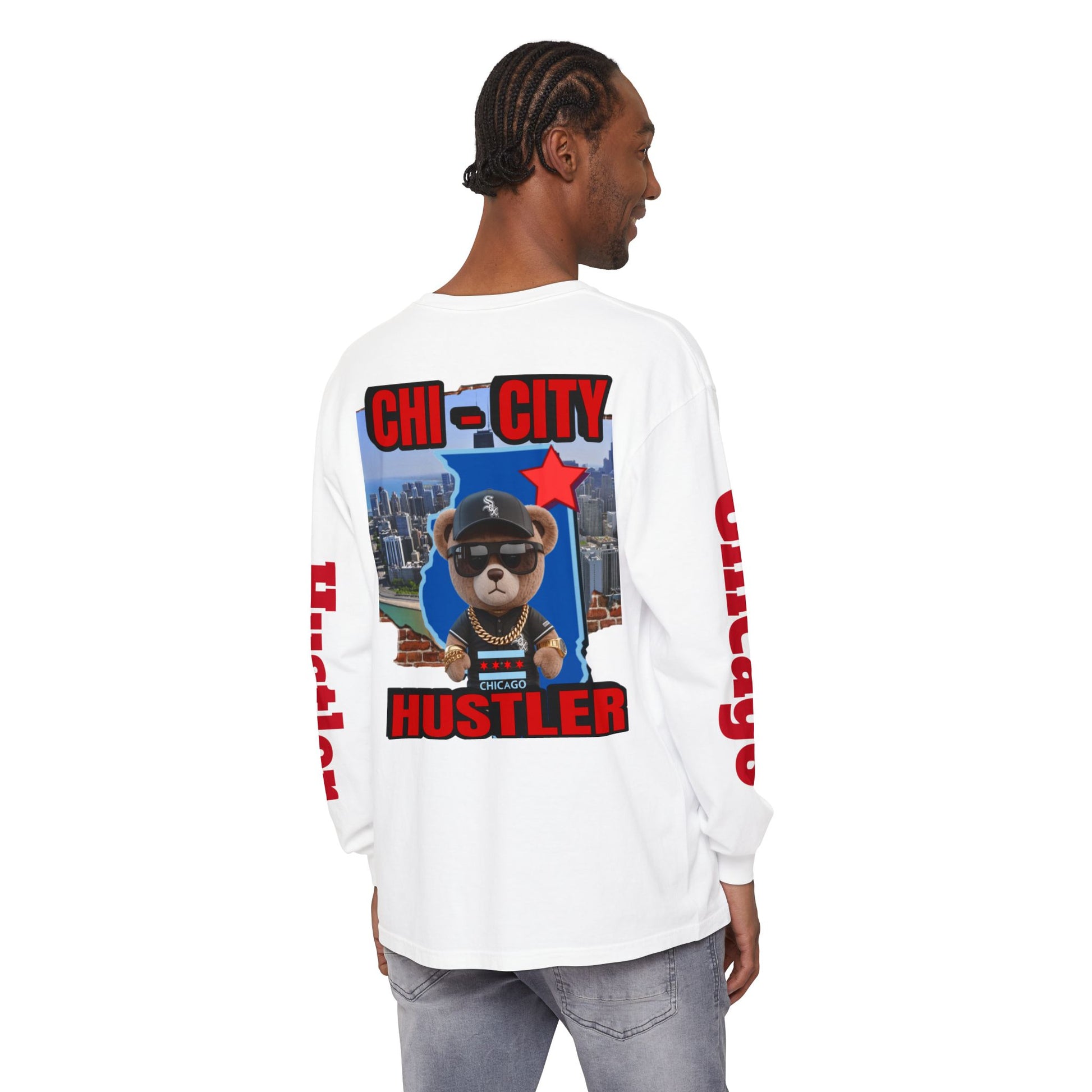 Chi-City Hustler Long Sleeve T-Shirt — LD&P Apparel