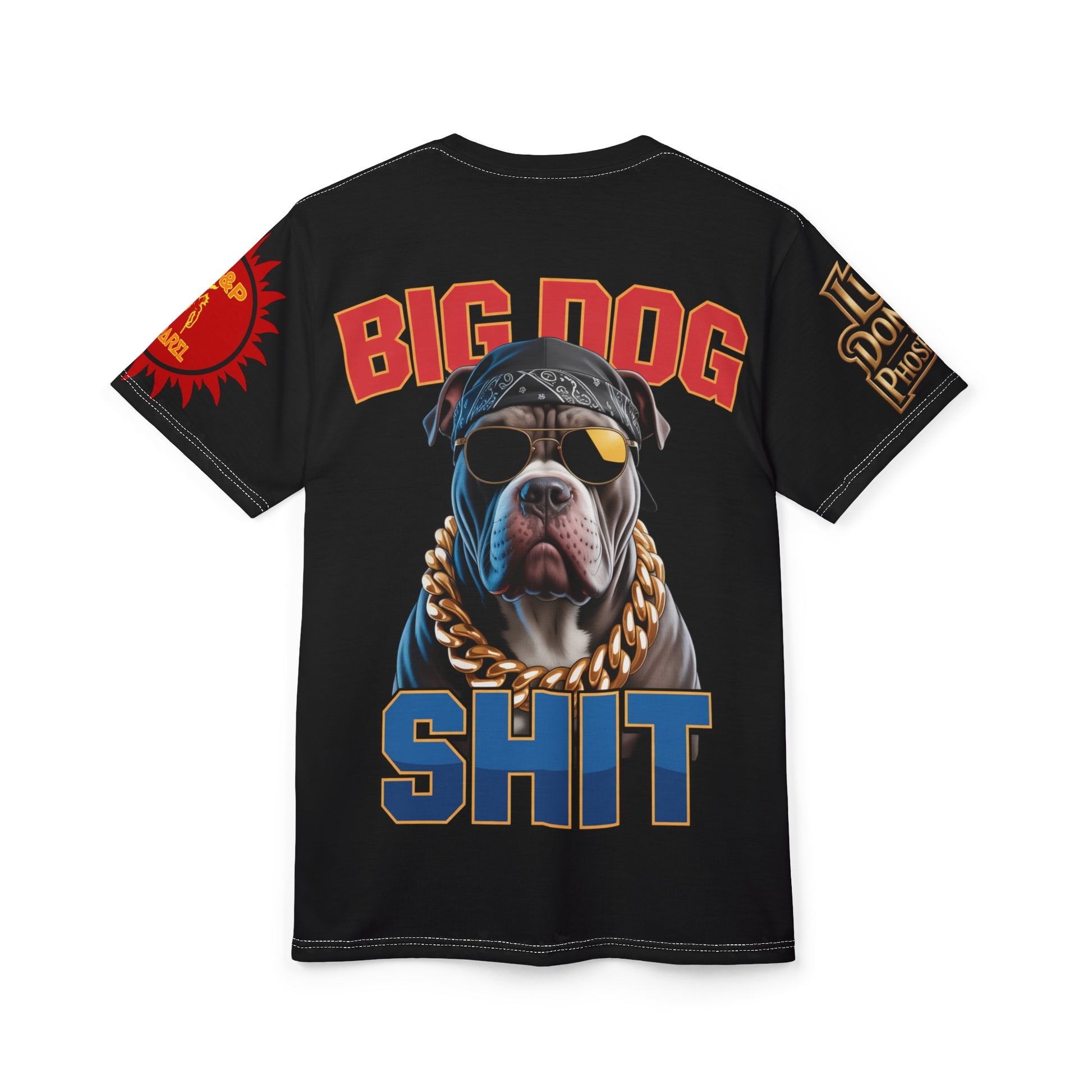 T-Shirt - Big Dog Print Unisex Cut & Sew Tee