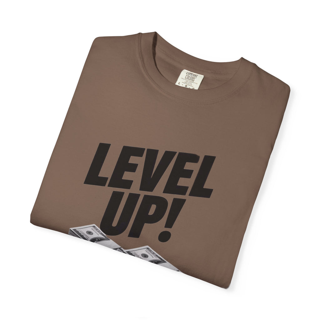 Garment-Dyed T-shirt Level Up Design