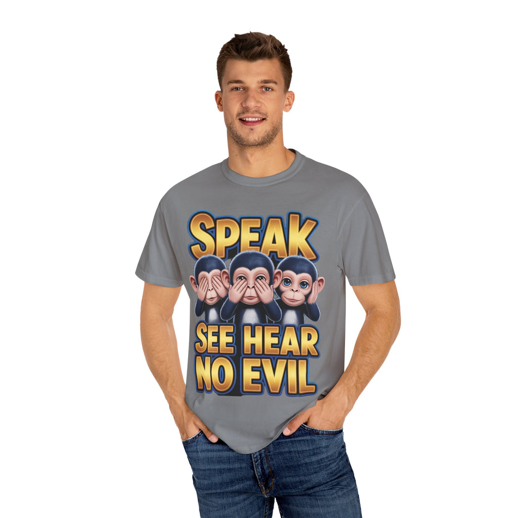 Graphic T-Shirt Speak See Hear No Evil design #2