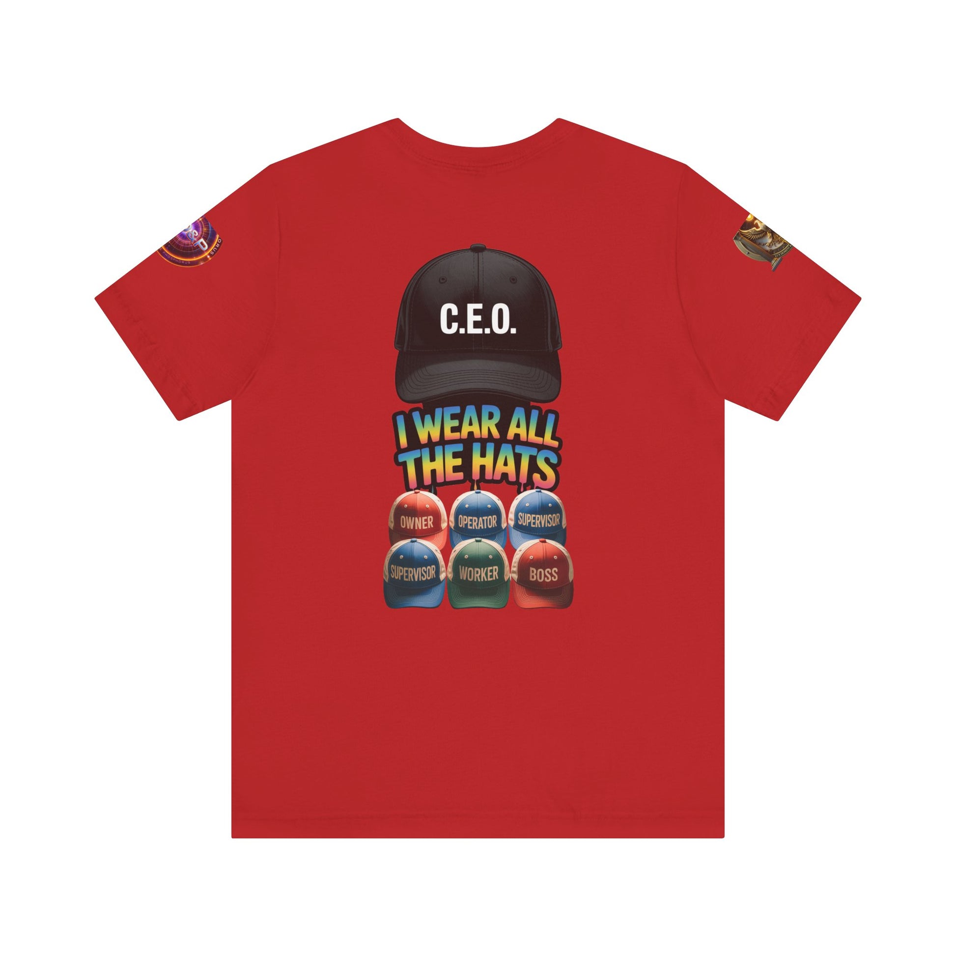 Entrepreneur Hat Unisex Tee - I Wear All The Hats Design