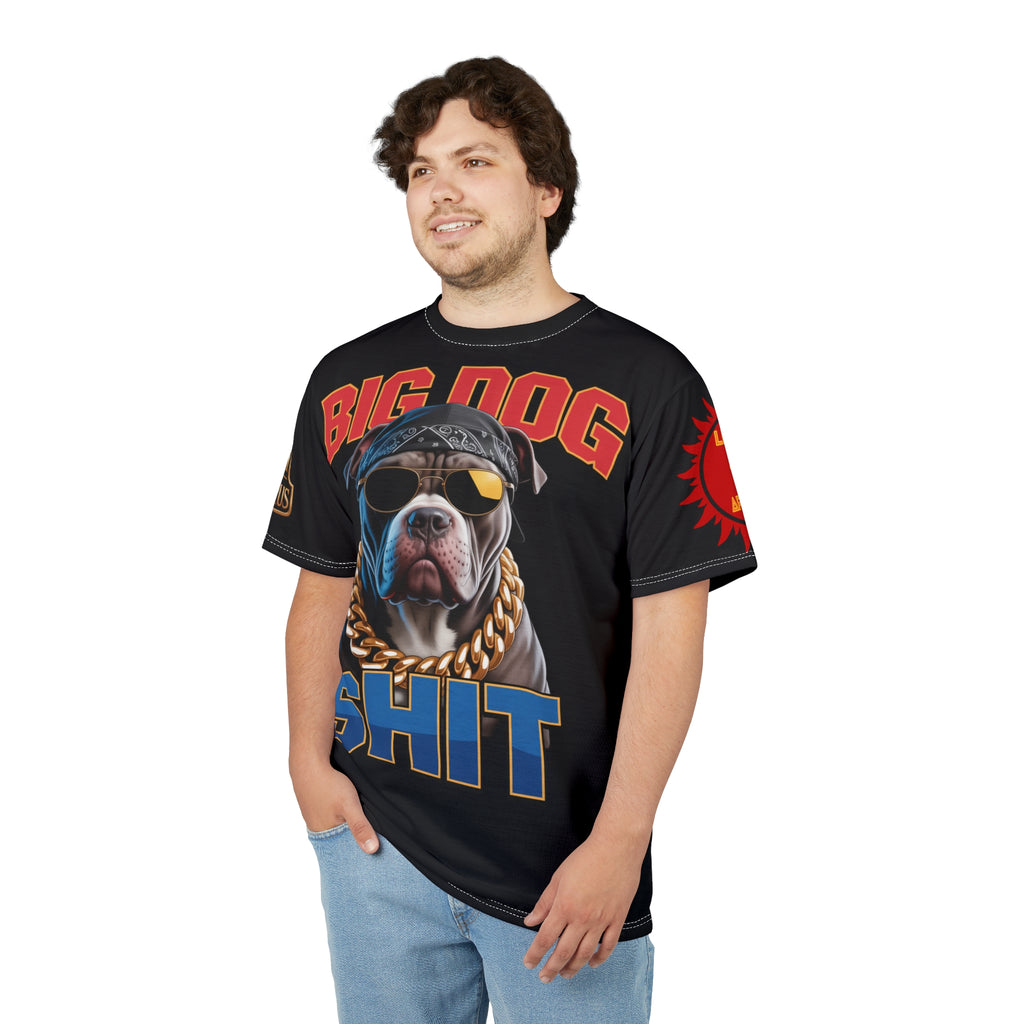 T-Shirt - Big Dog Print Unisex Cut & Sew Tee