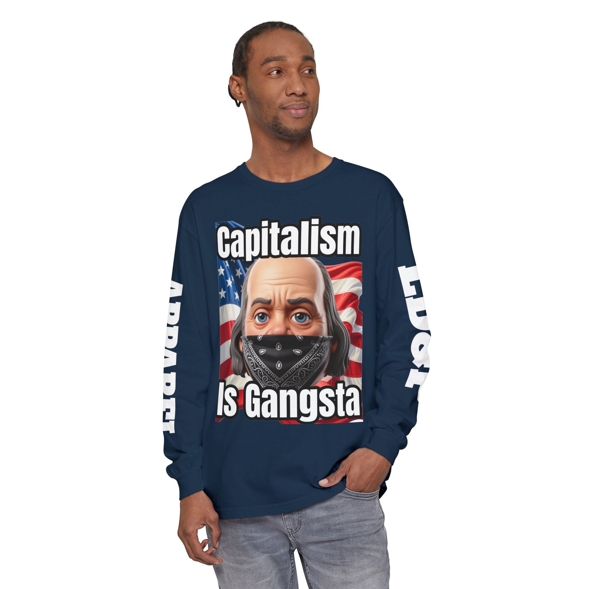 Capitalism is Gangsta Long Sleeve T-Shirt